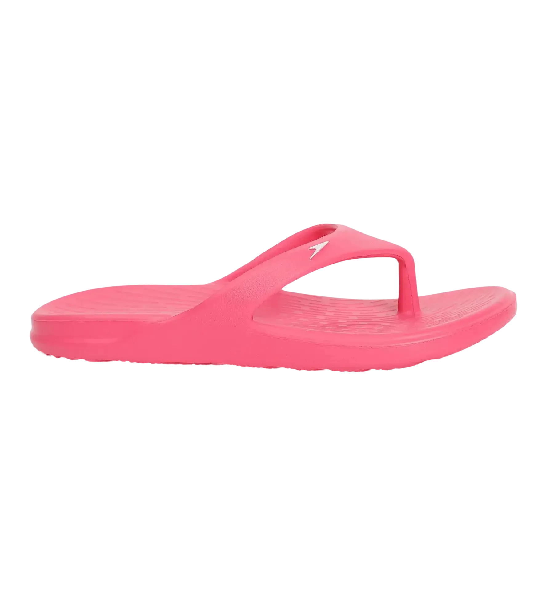 Unisex Junior's Single Colour Flip Flops For Boys and Girls - Raspberry Fill & White - Image 3