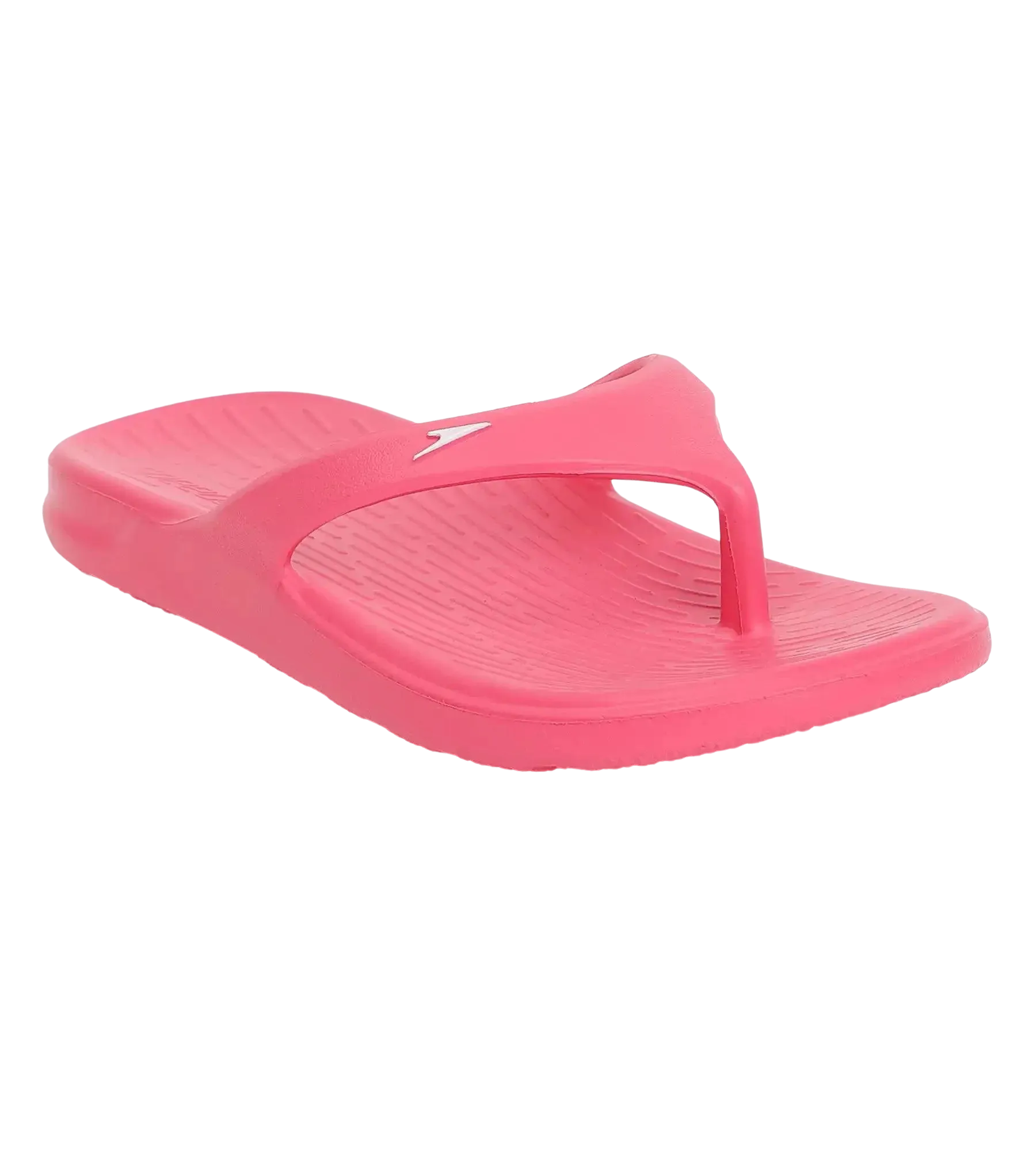 Unisex Junior's Single Colour Flip Flops For Boys and Girls - Raspberry Fill & White - Image 4