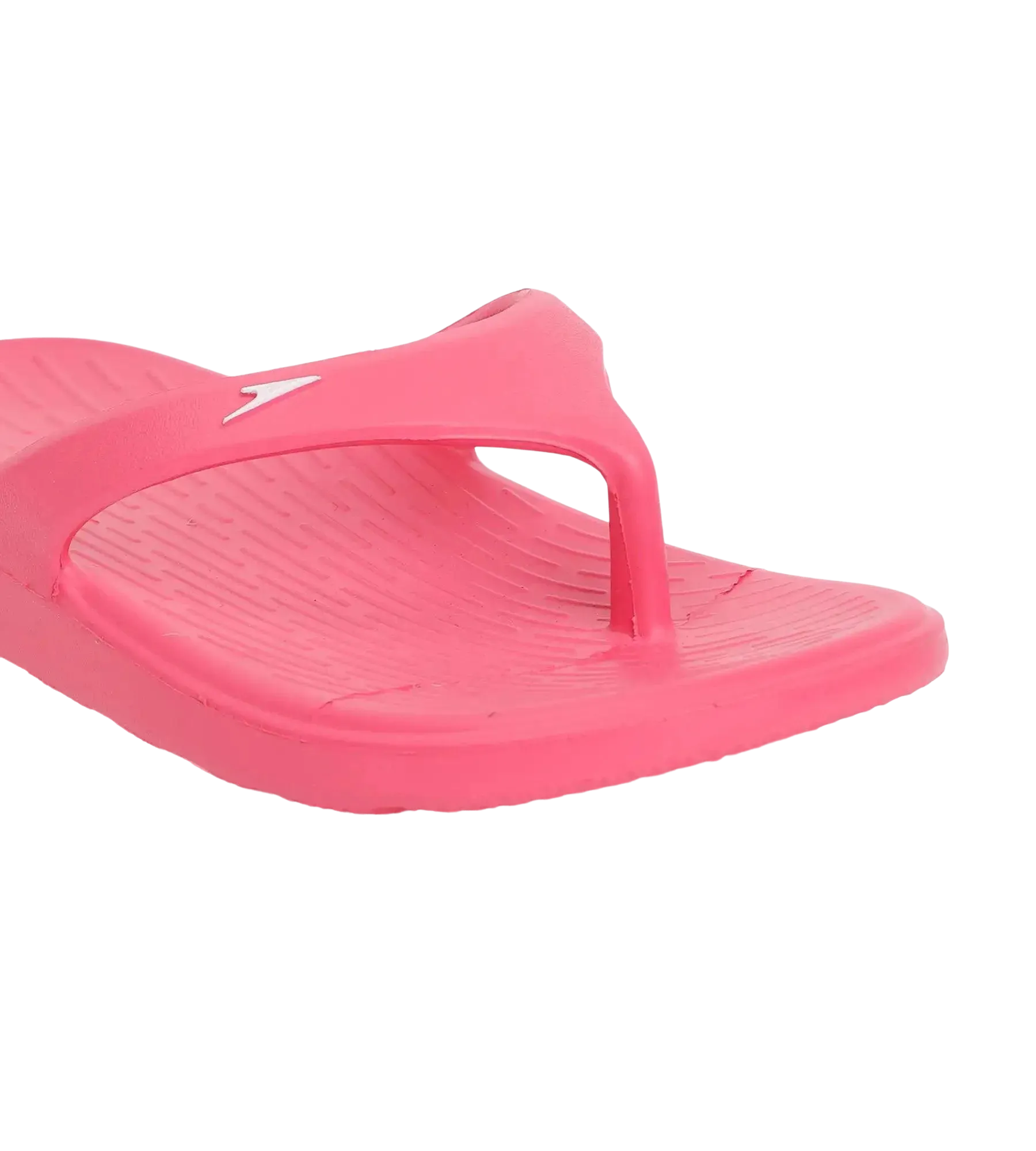 Unisex Junior's Single Colour Flip Flops For Boys and Girls - Raspberry Fill & White - Image 6