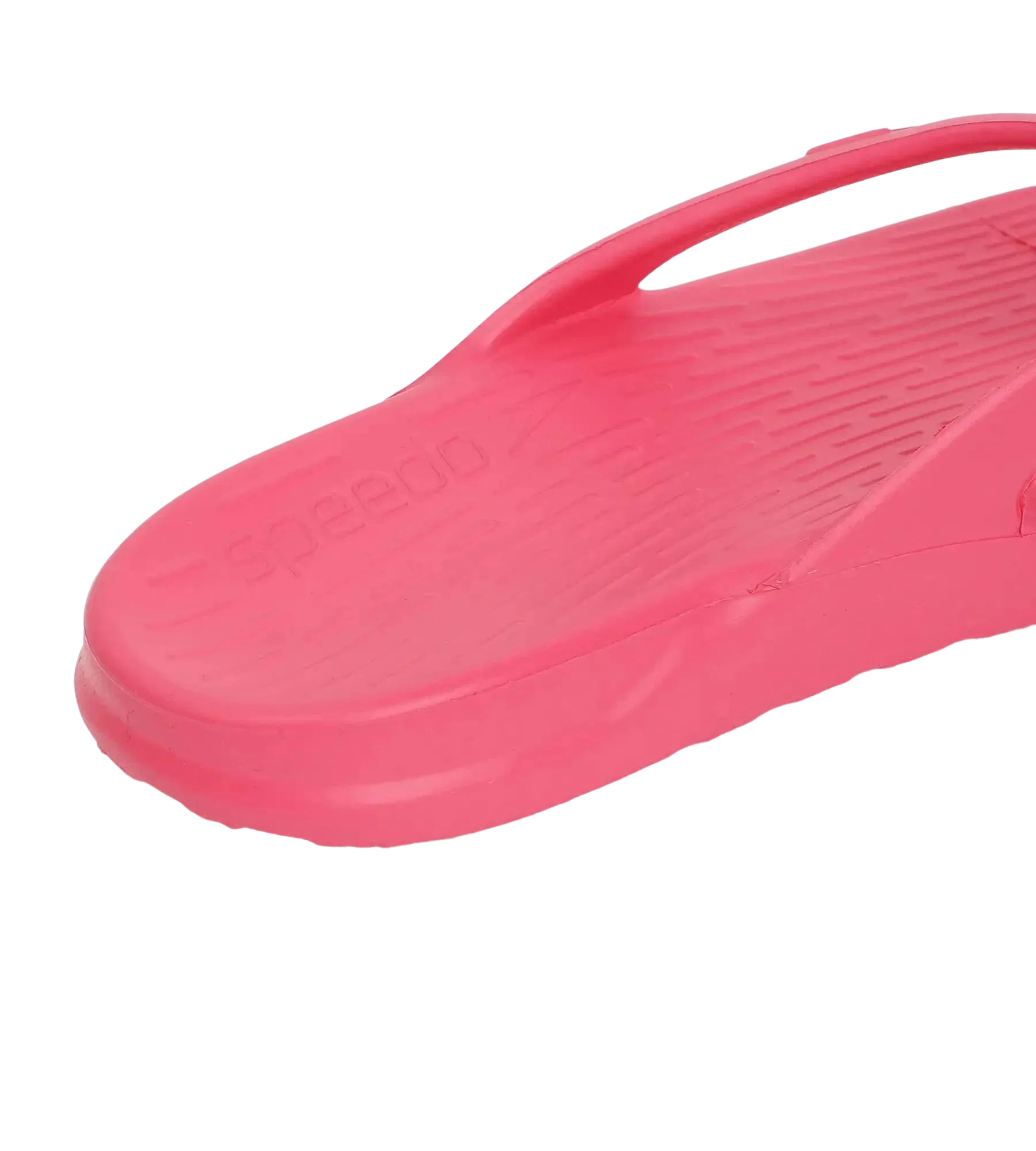 Unisex Junior's Single Colour Flip Flops For Boys and Girls - Raspberry Fill & White - Image 7
