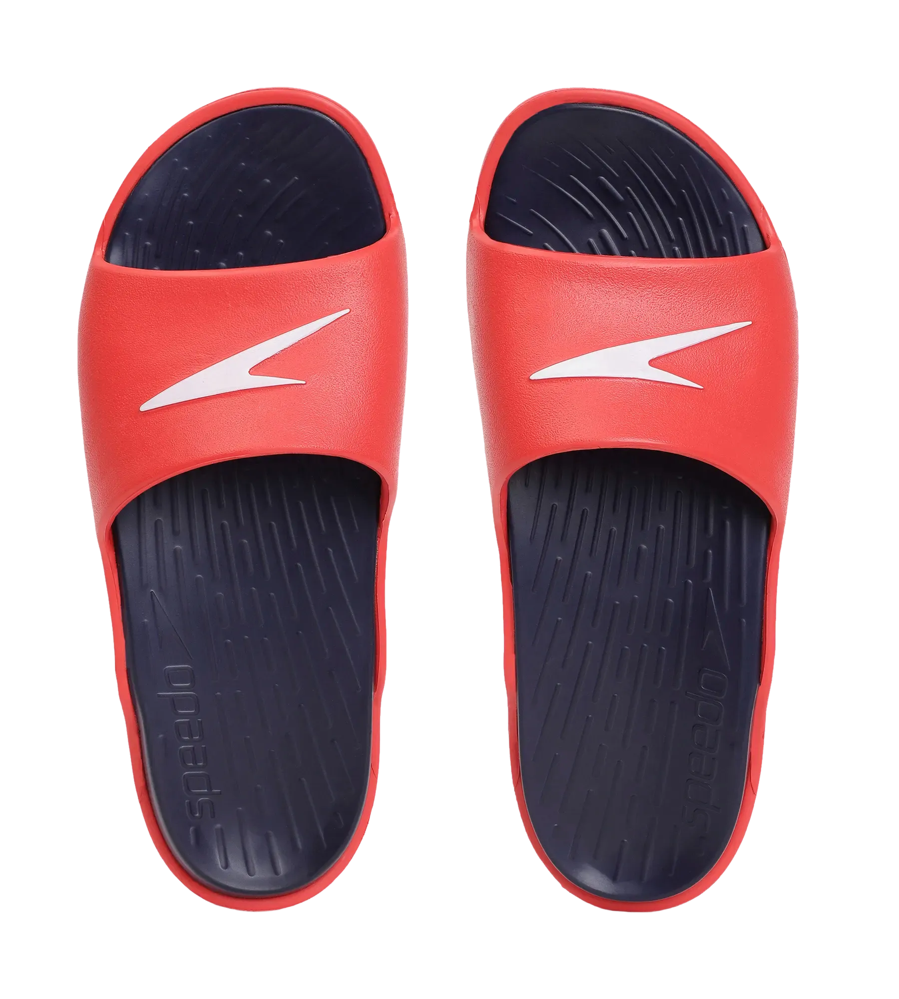 Men's Dual Colour Slides - True Navy & Fed Red