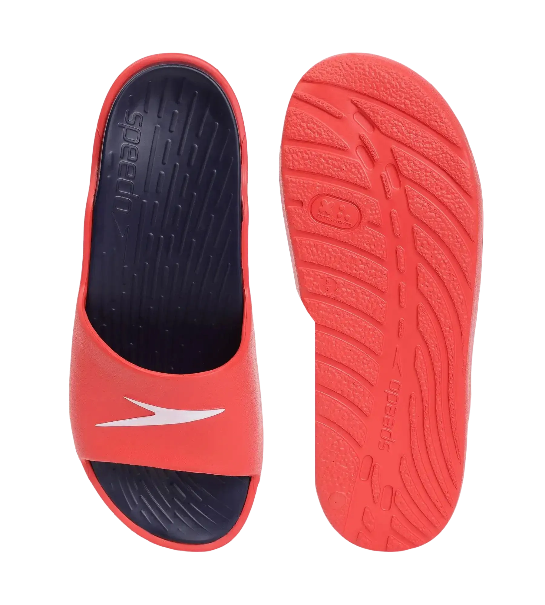 Men's Dual Colour Slides - True Navy & Fed Red - Image 8
