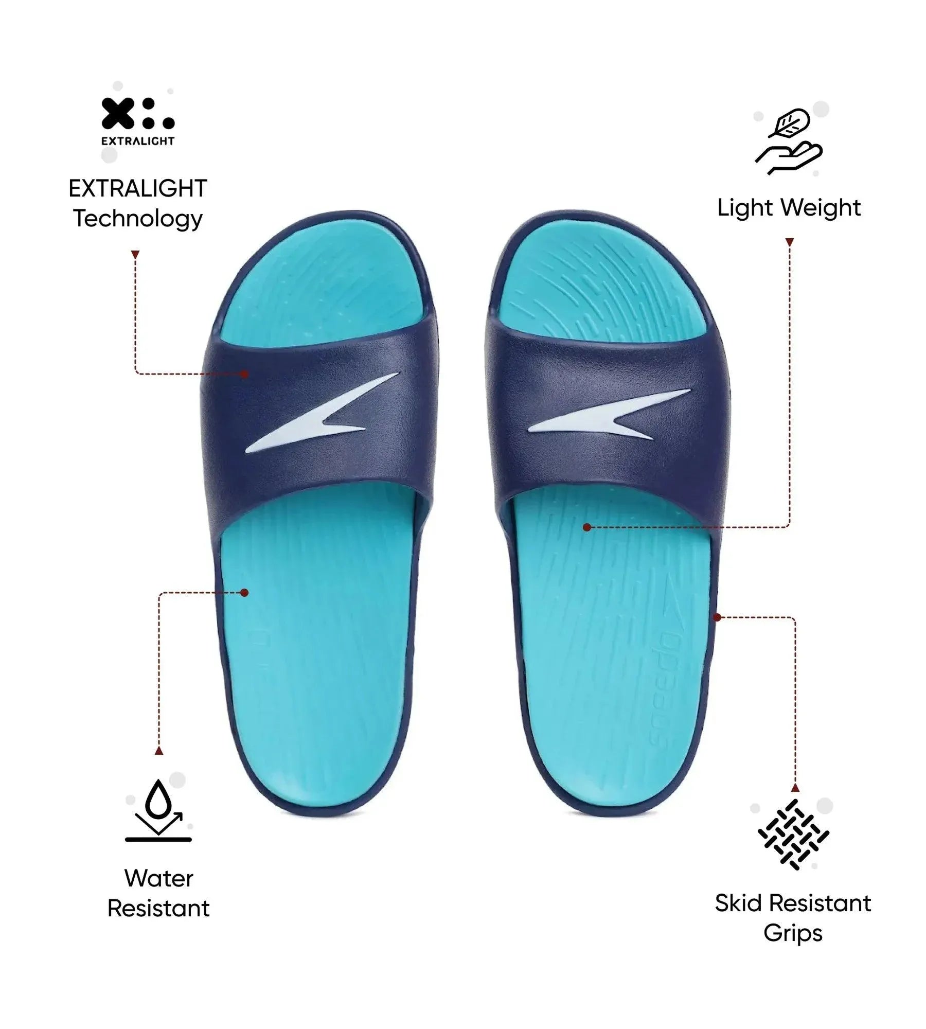 Men's Dual Colour Slides - Aquarium & Ammonite - Image 2