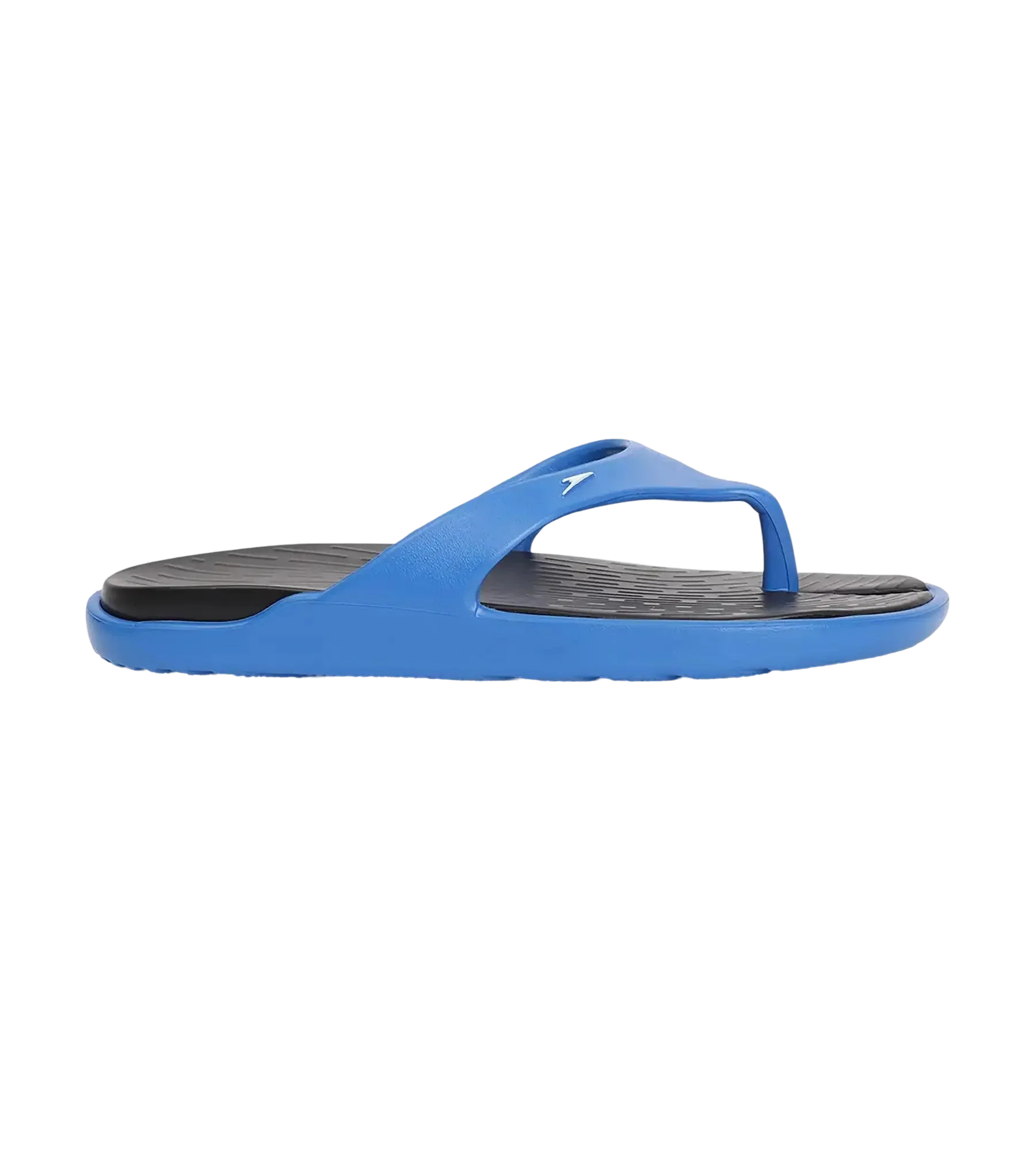 Men's Dual Colour Flip Flops - Black & Blue Flame - Image 8