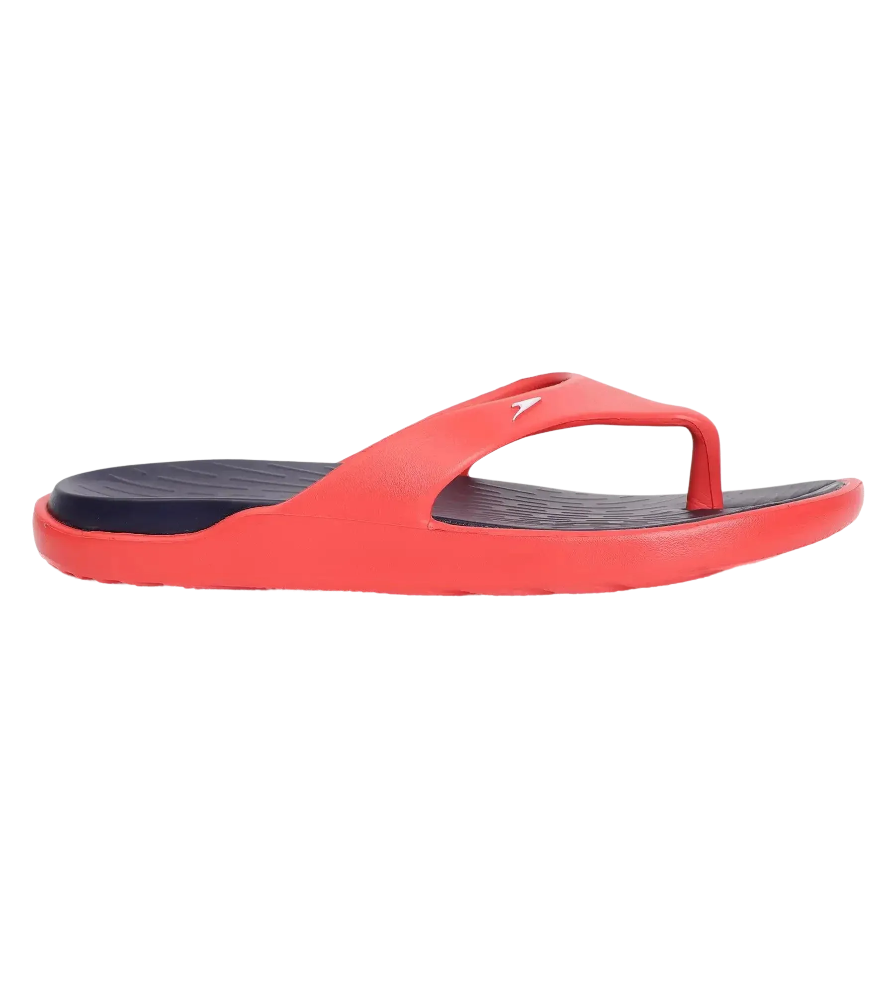 Men's Dual Colour Flip Flops - True Navy & Fed Red - Image 3