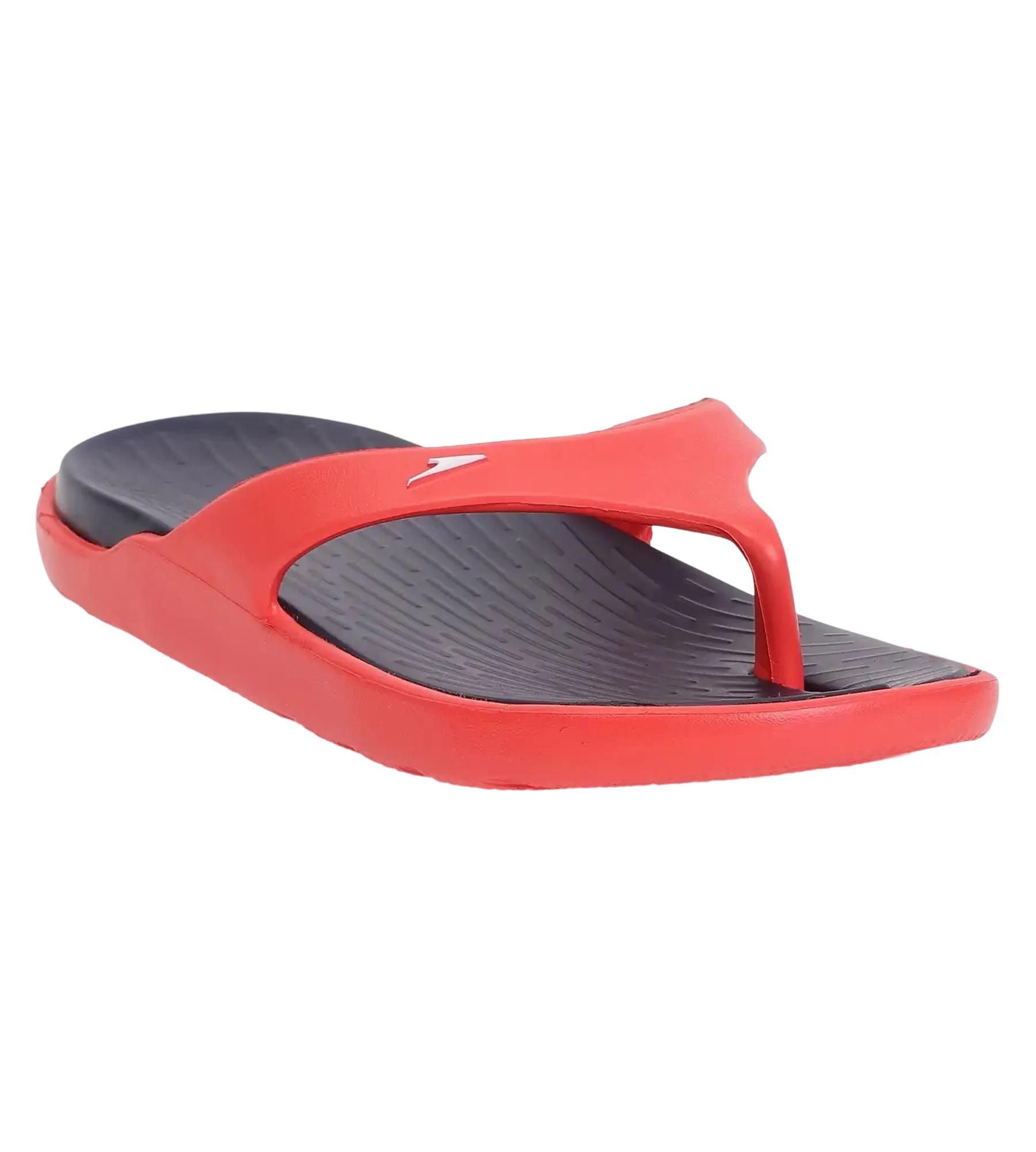 Men's Dual Colour Flip Flops - True Navy & Fed Red - Image 4
