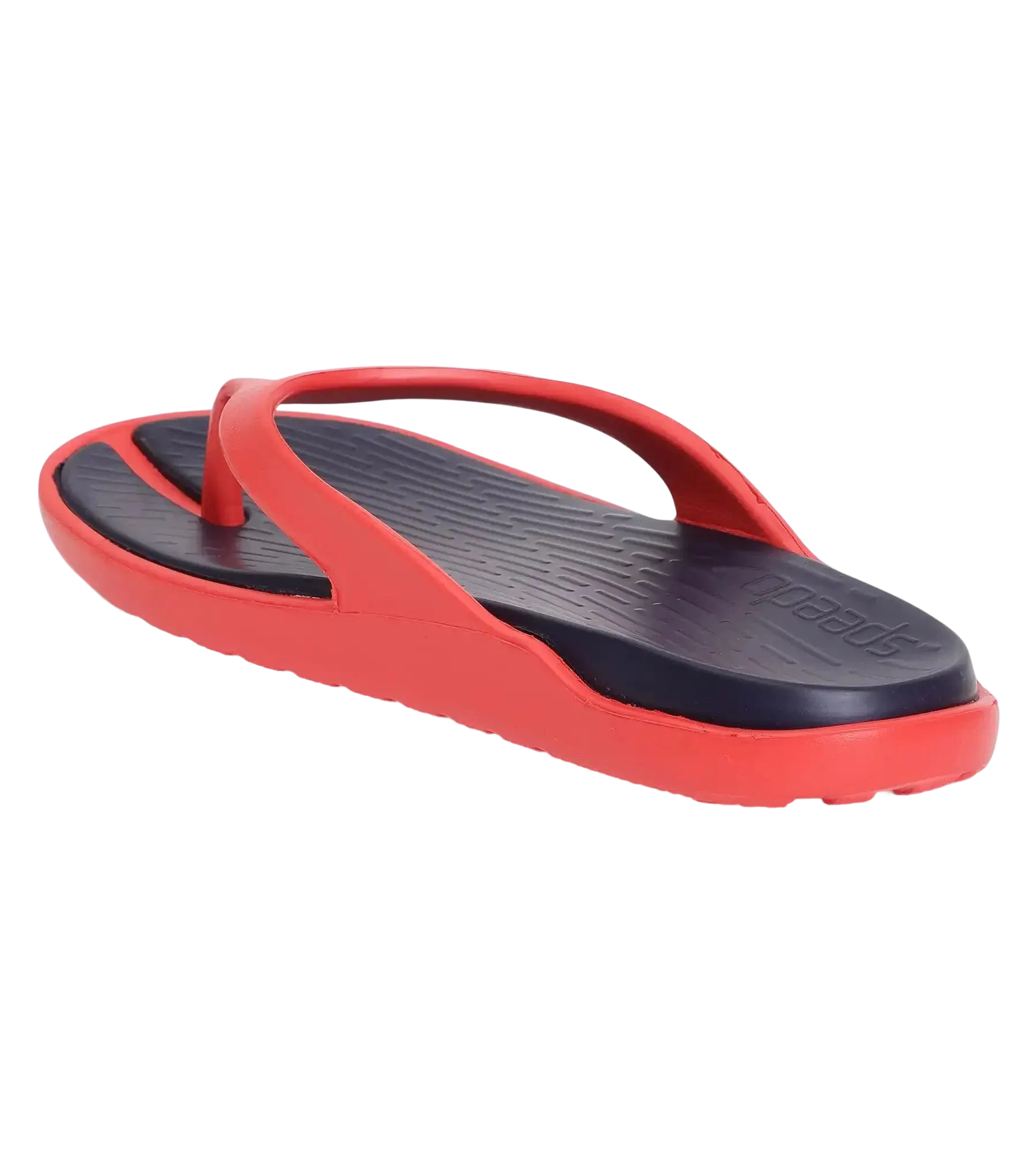 Men's Dual Colour Flip Flops - True Navy & Fed Red - Image 5