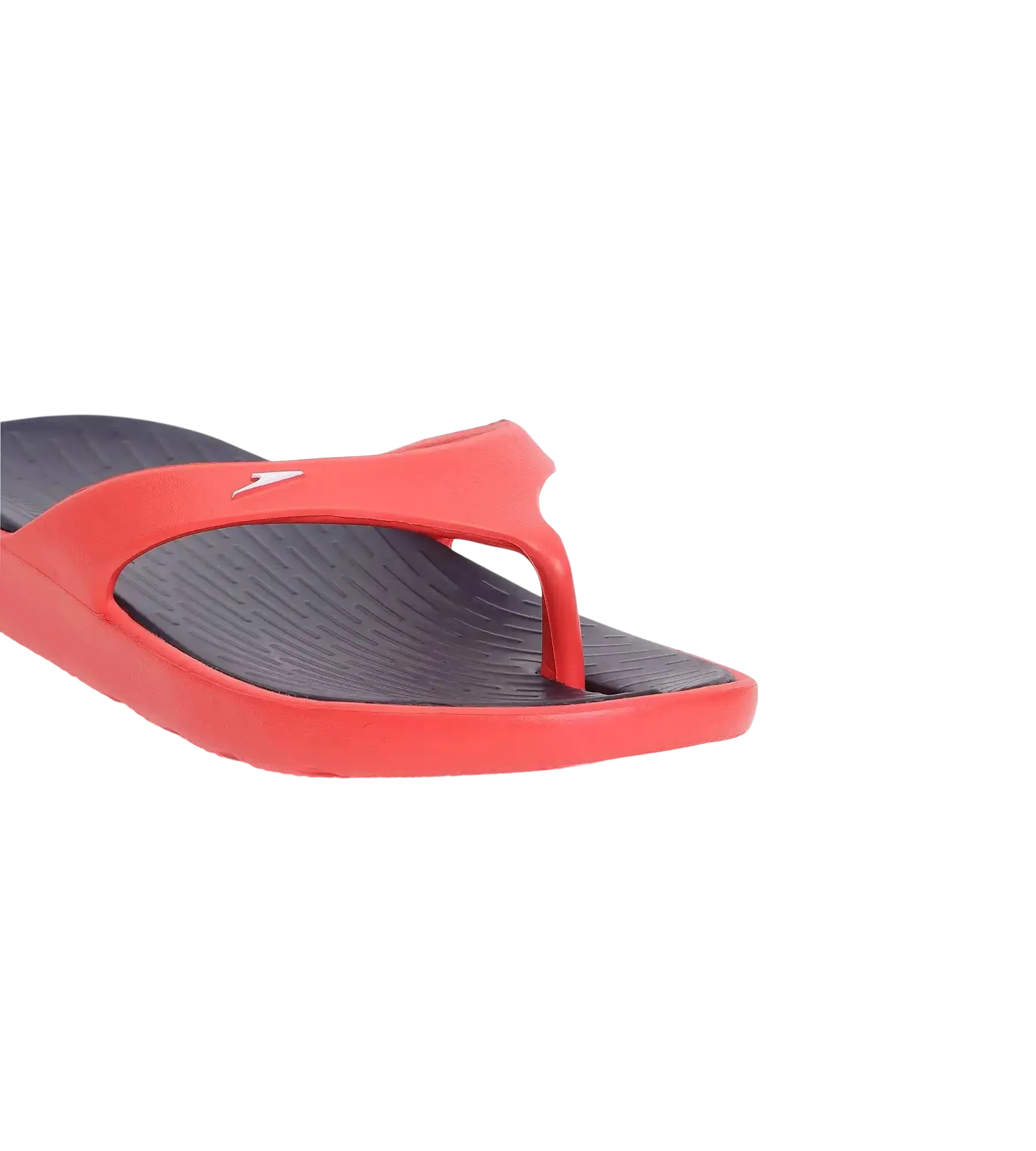 Men's Dual Colour Flip Flops - True Navy & Fed Red - Image 6