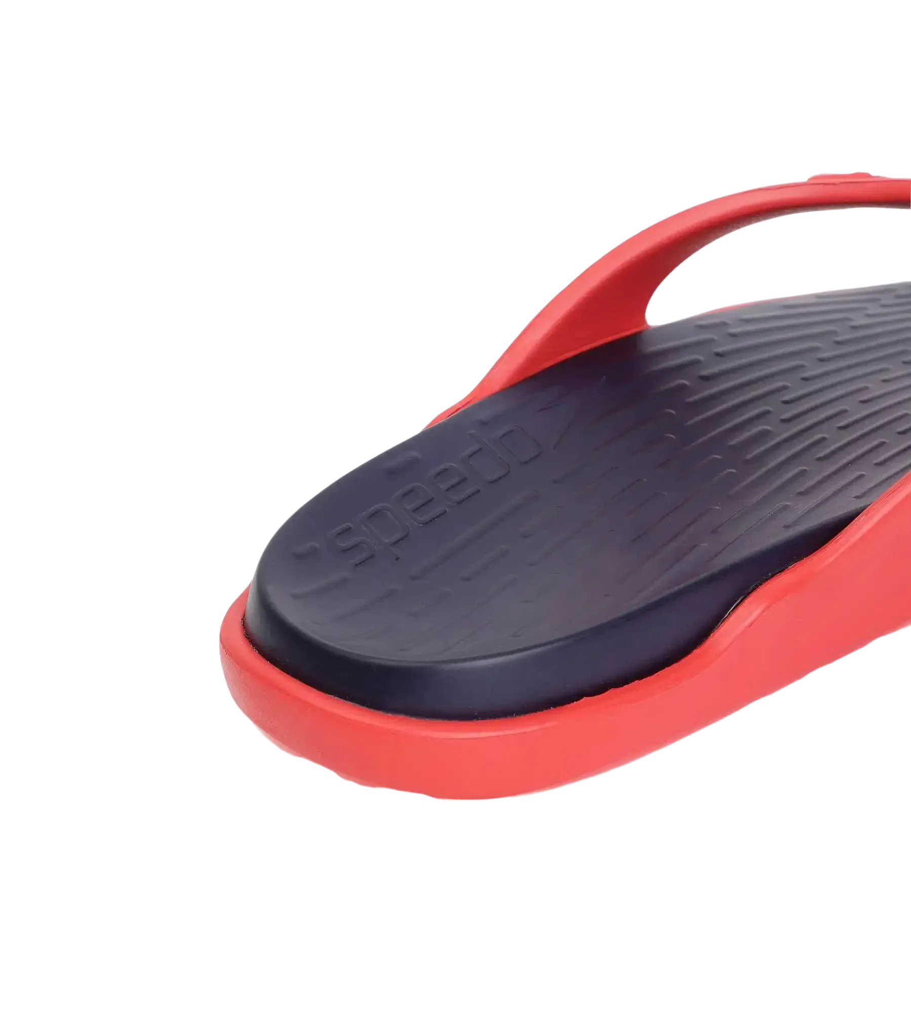Men's Dual Colour Flip Flops - True Navy & Fed Red - Image 7