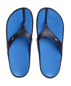 Men's Dual Colour Flip Flops - Blue Flame & True Navy