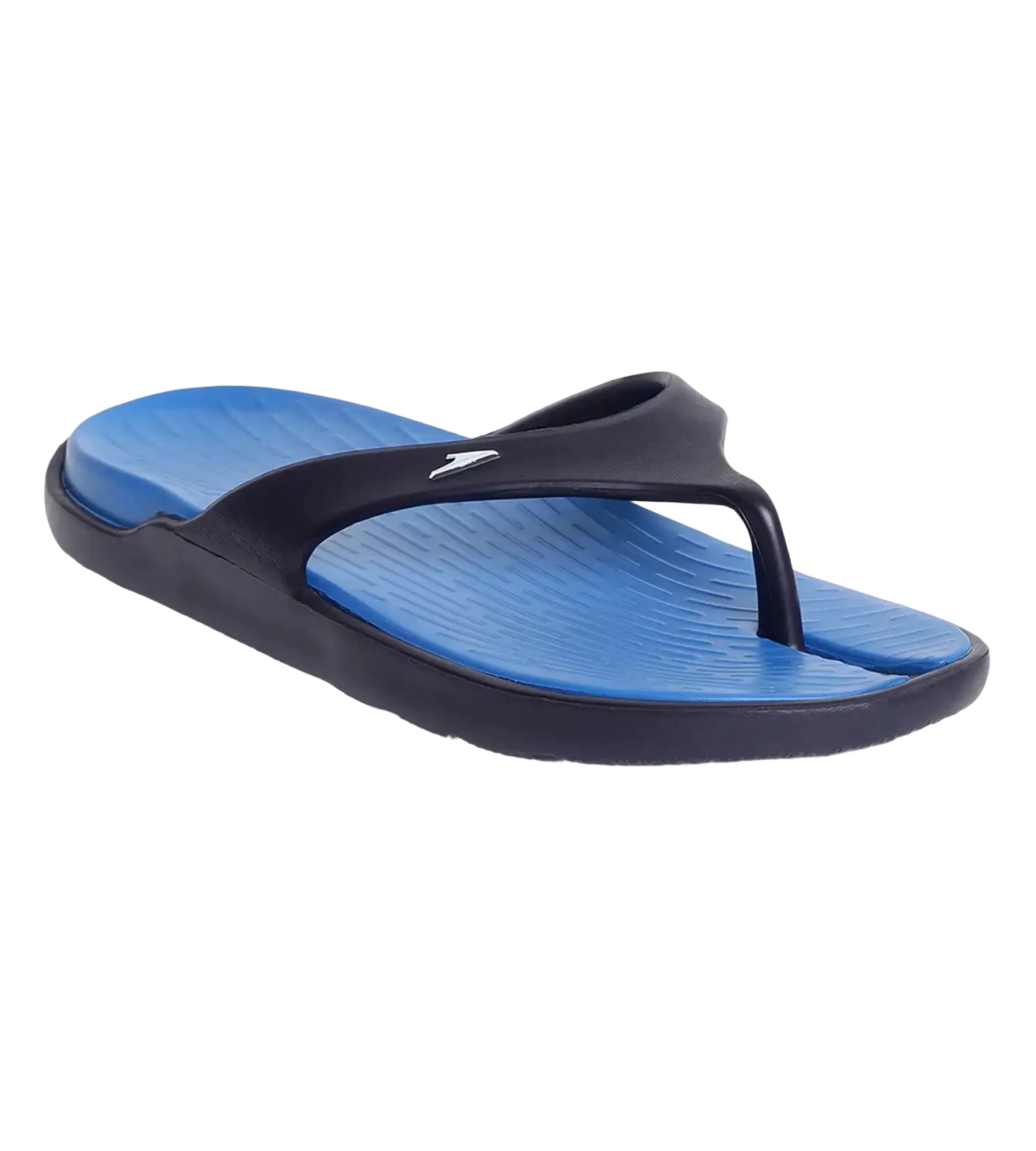 Men's Dual Colour Flip Flops - Blue Flame & True Navy - Image 4