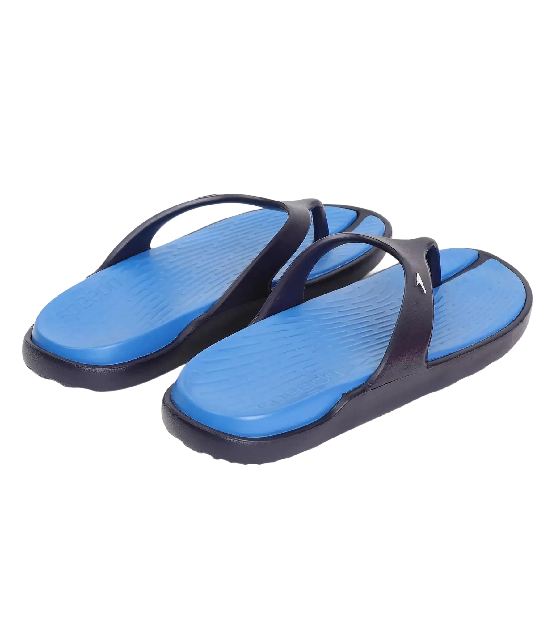 Men's Dual Colour Flip Flops - Blue Flame & True Navy - Image 9