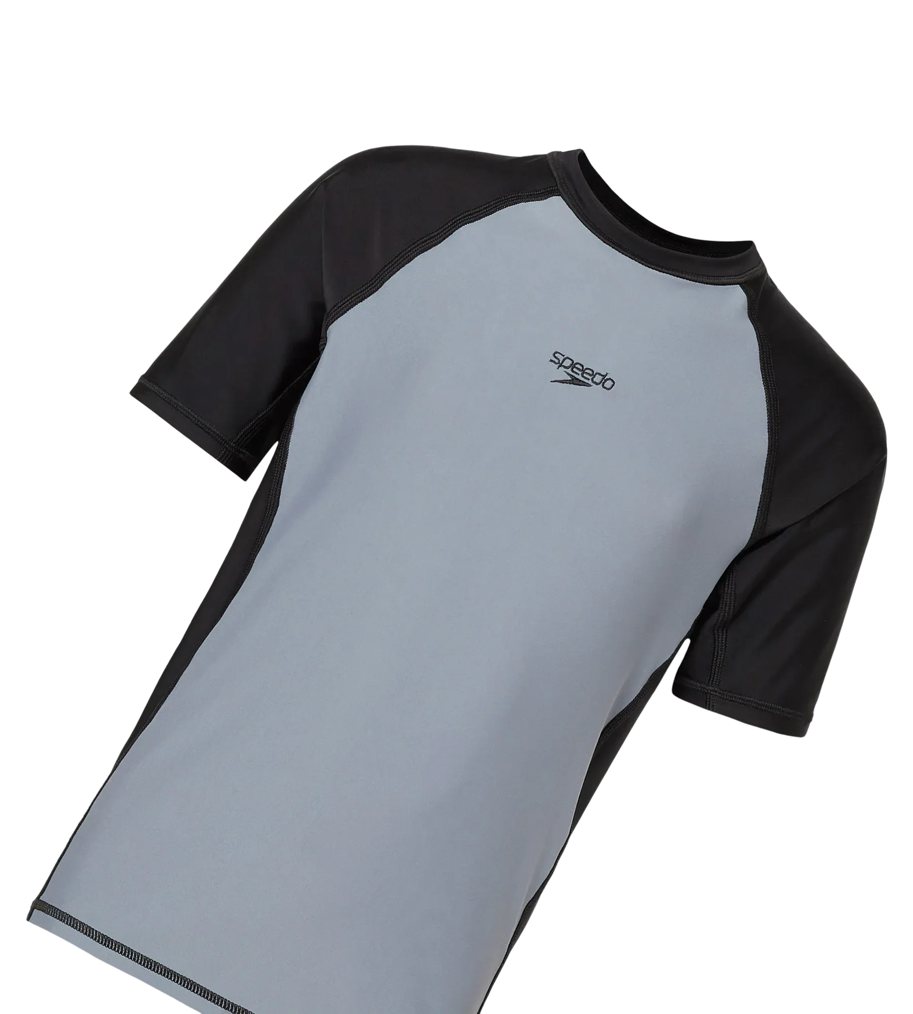 Boy's Enduraflex Short Sleeve Suntop - Coin Grey & Black - Image 10
