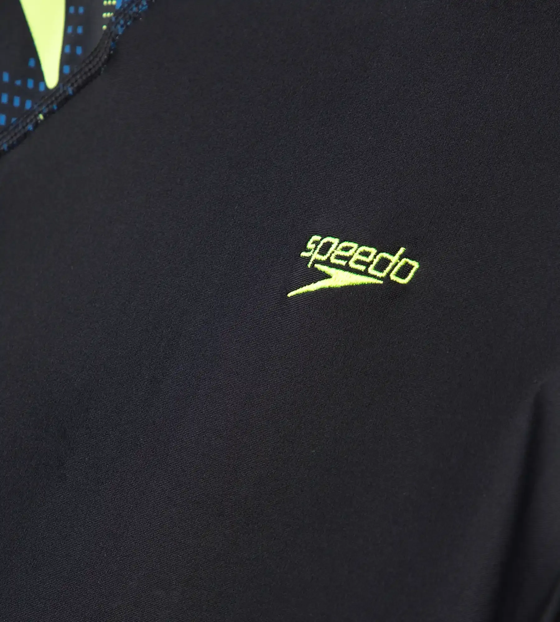 Boy's Endurance10 Hyperboom Print Short Sleeve Suntop - Black. Turkish Sea & Hyper Yellow - Image 11