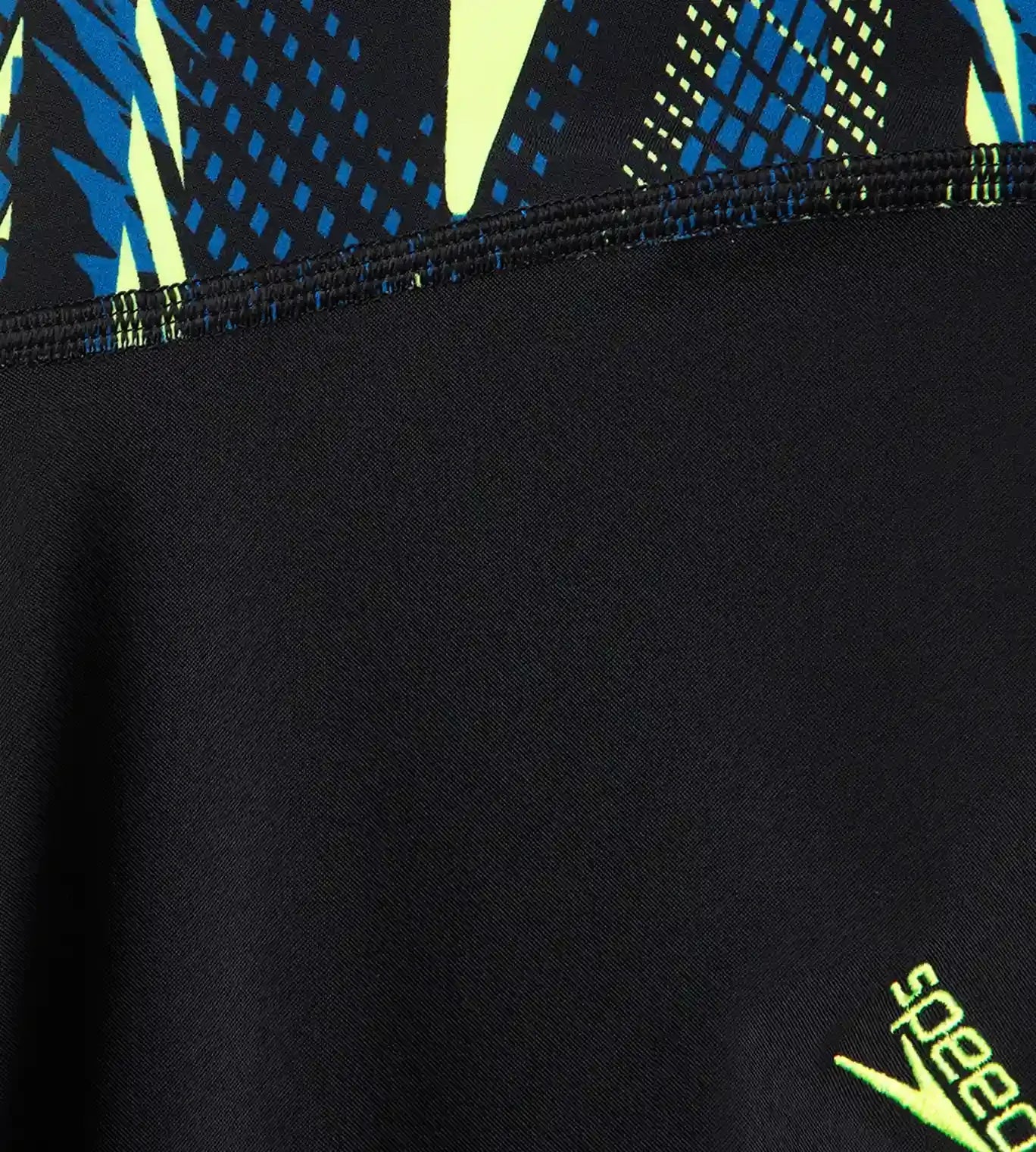 Boy's Endurance10 Hyperboom Print Short Sleeve Suntop - Black. Turkish Sea & Hyper Yellow - Image 12