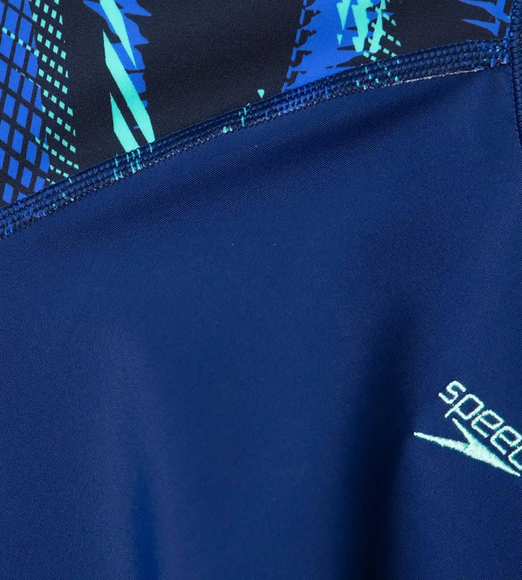 Boy's Endurance10 Hyperboom Print Short Sleeve Suntop - Harmony. True Navy & Cobalt - Image 12
