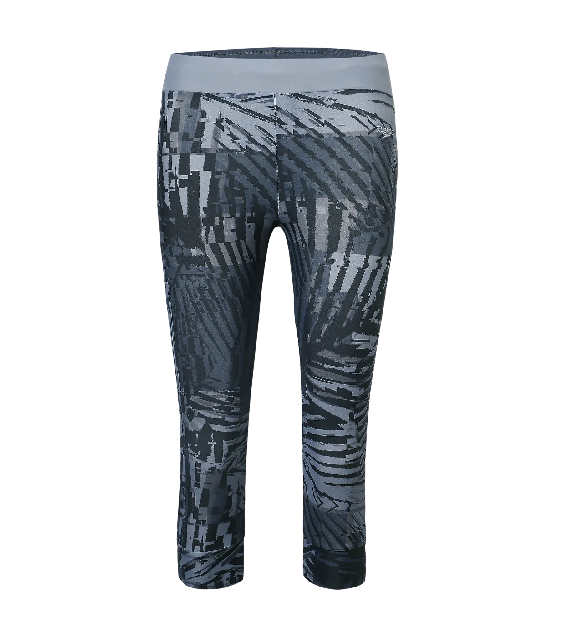 Women's Endurance10 Printed Swim Capri - Anthracite & Coin Grey - Image 10