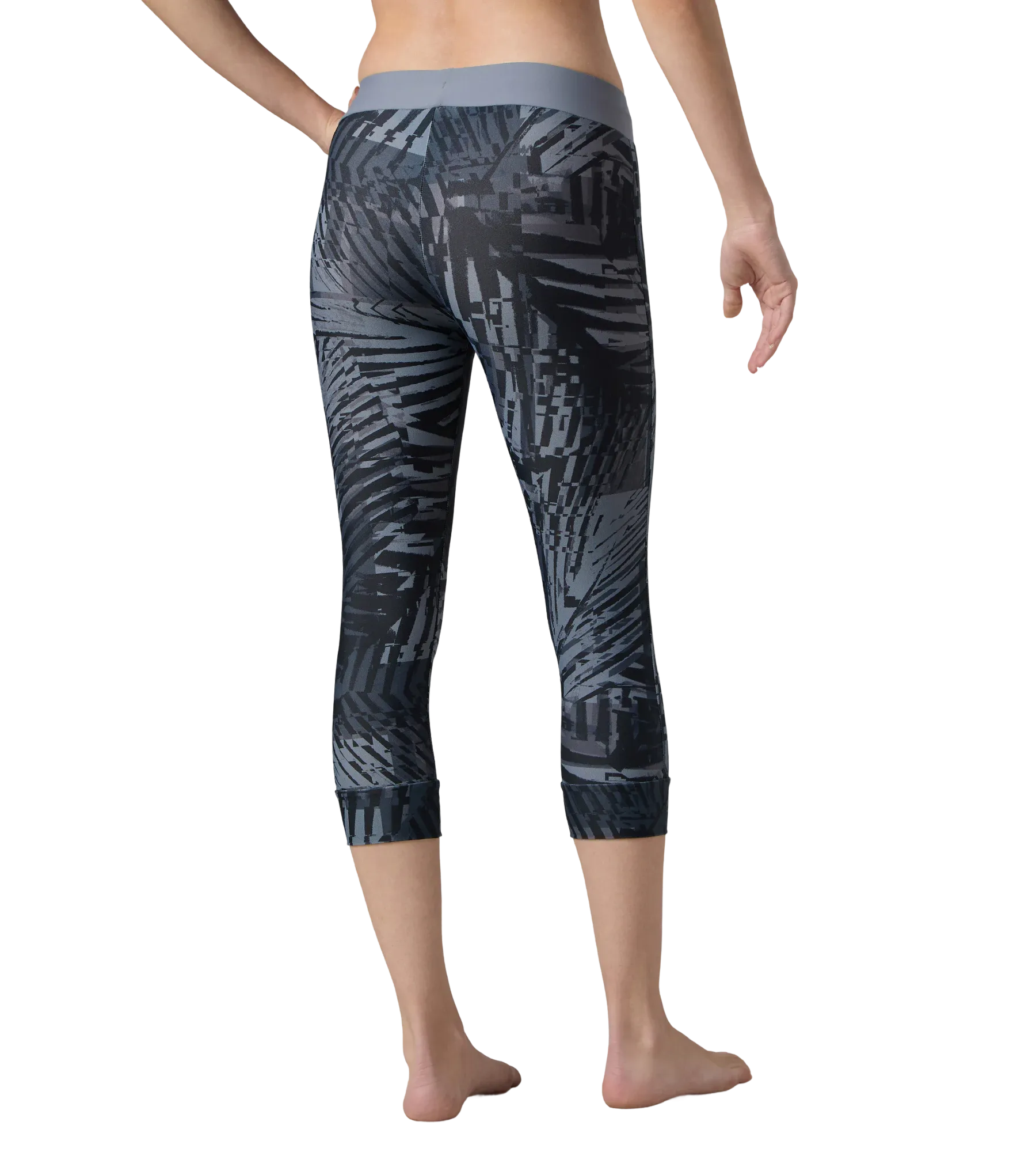 Women's Endurance10 Printed Swim Capri - Anthracite & Coin Grey - Image 5