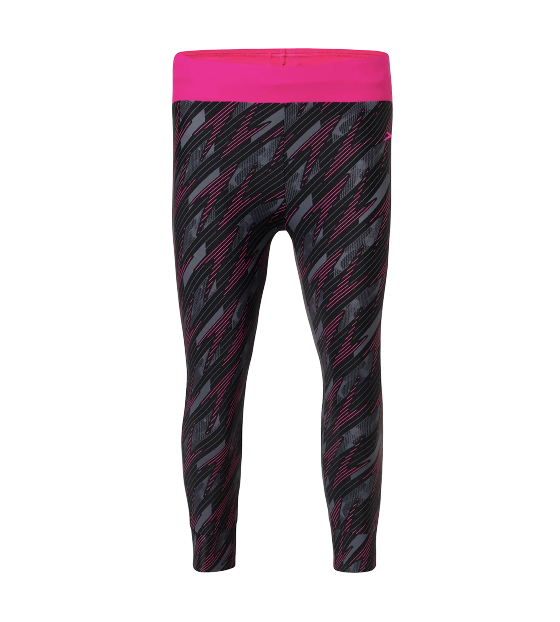 Women's Endurance 10 Hyperboom Contrast Swim Capri - Black & Electric Pink - Image 11