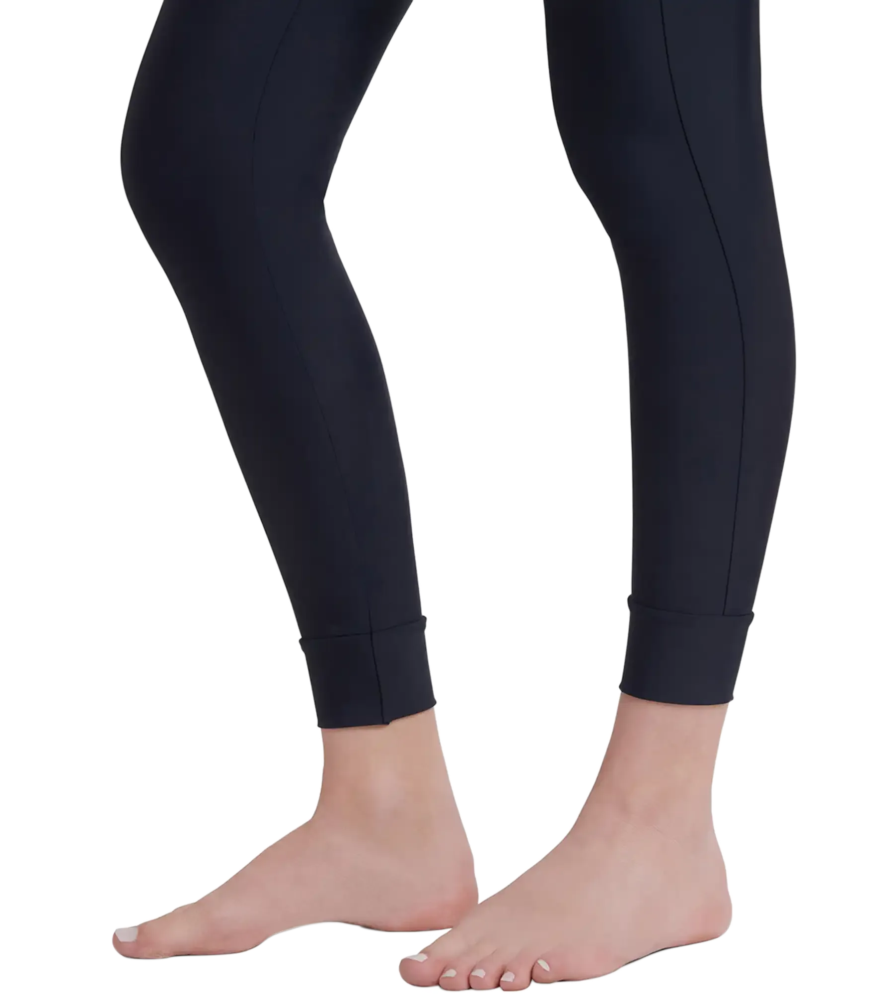 Women's Endurance 10 Solid Contrast Leggings - True Navy & Curious Blue - Image 10