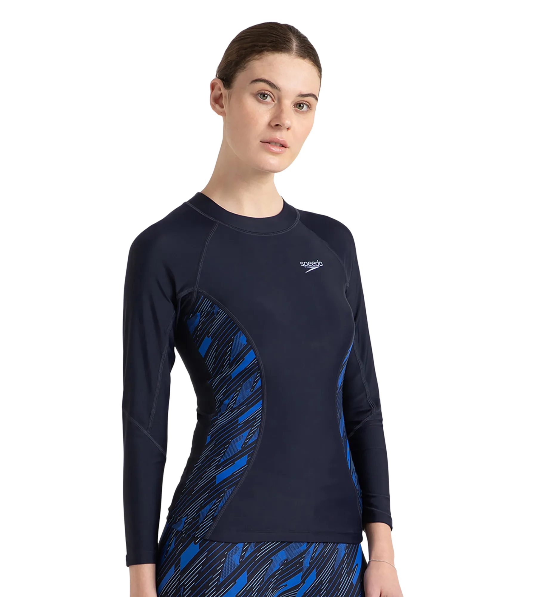 Women's Endurance 10 Hyperboom Splice Suntop - True Navy & True cobalt