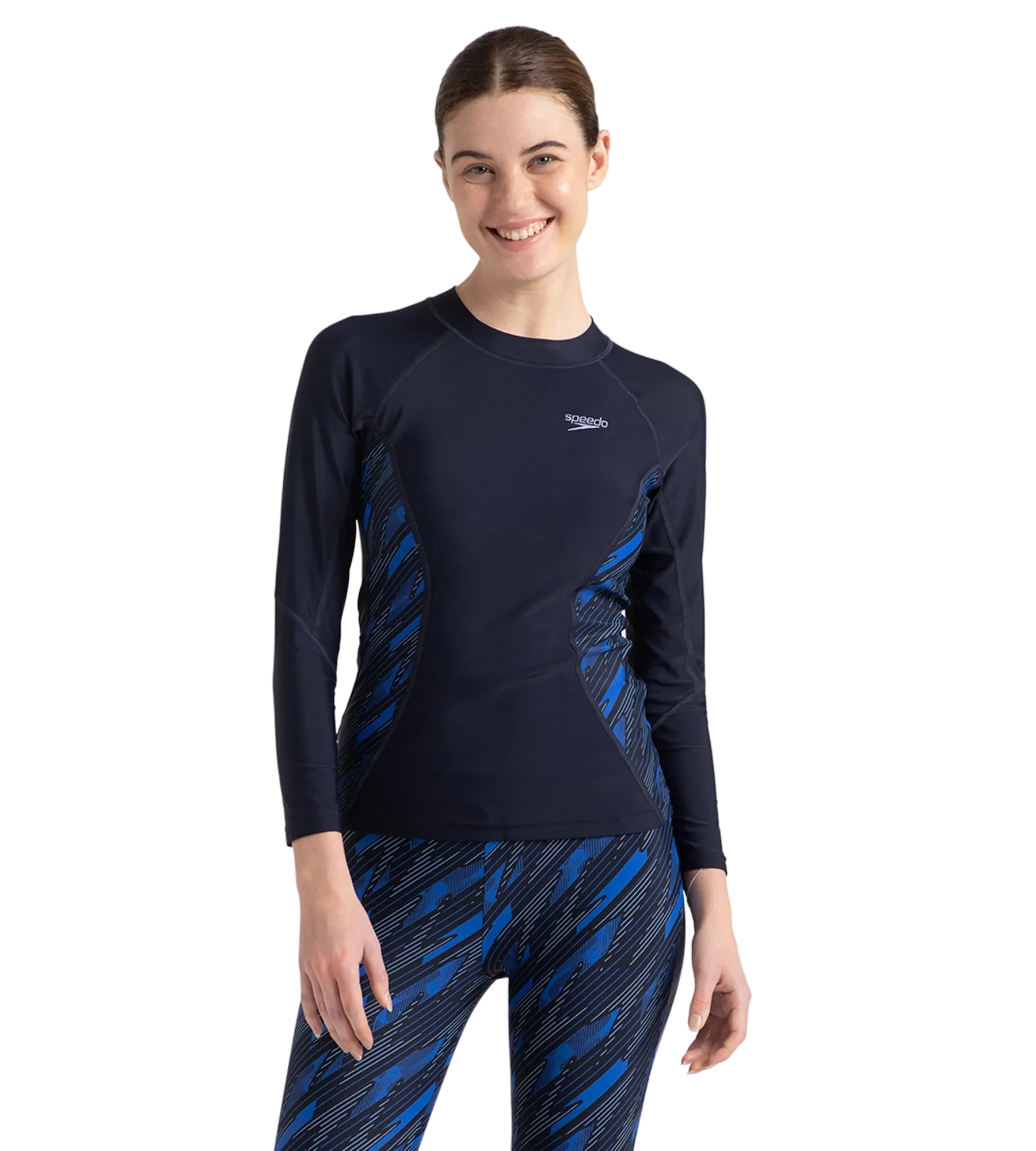 Women's Endurance 10 Hyperboom Splice Suntop - True Navy & True cobalt - Image 6