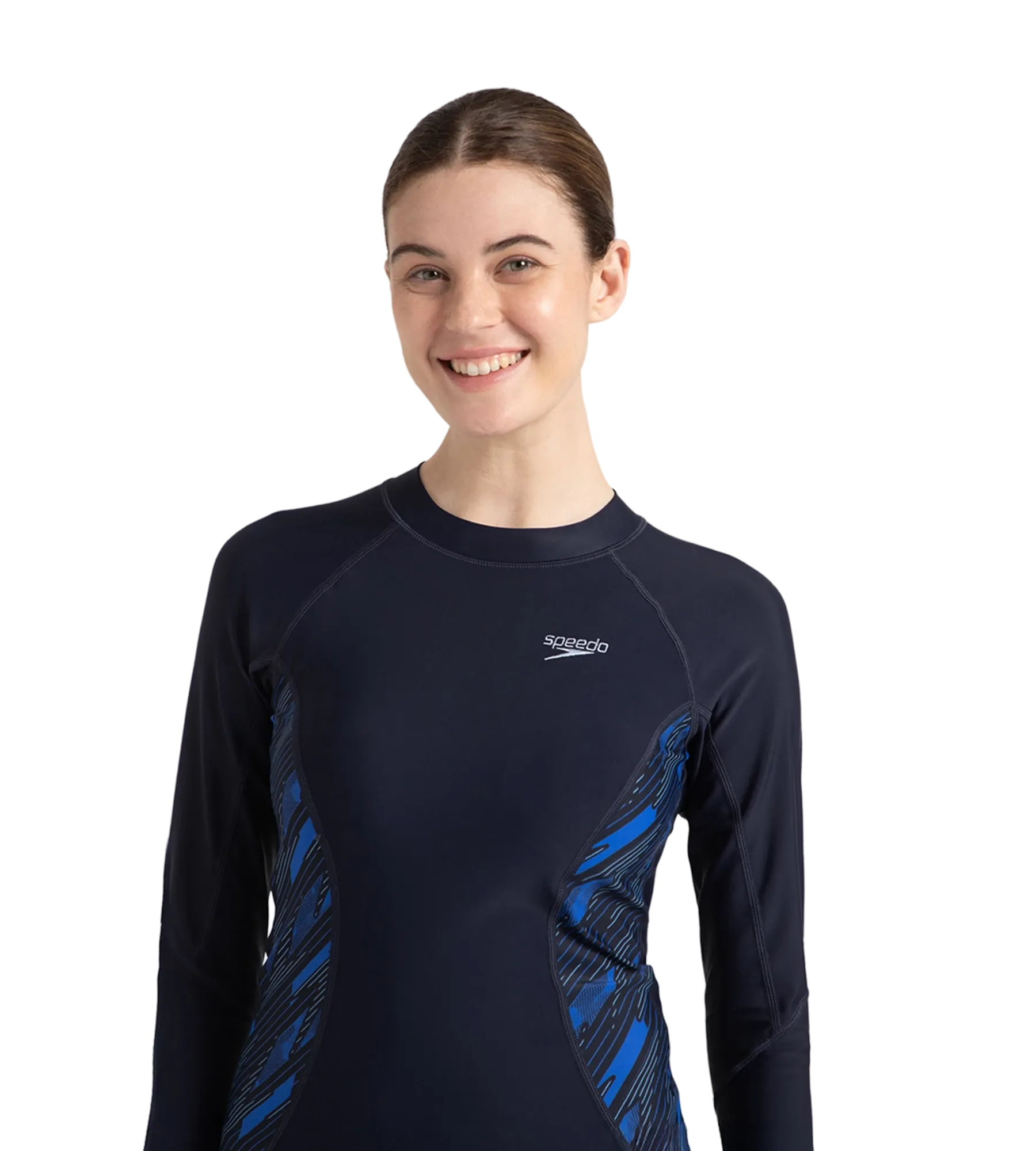 Women's Endurance 10 Hyperboom Splice Suntop - True Navy & True cobalt - Image 9
