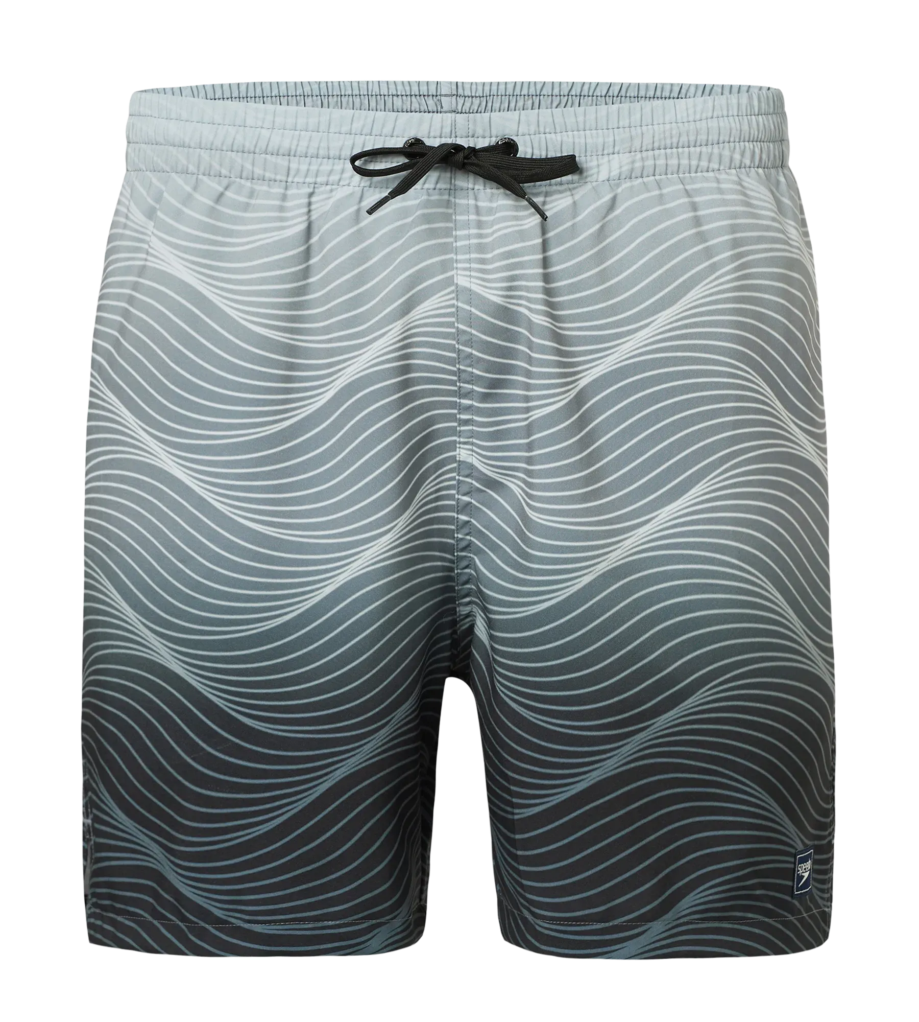 Men's 4 Way Comfort Stretch Essential Printed Watershorts With Side Pockets - Antracite & Coin Grey - Image 3