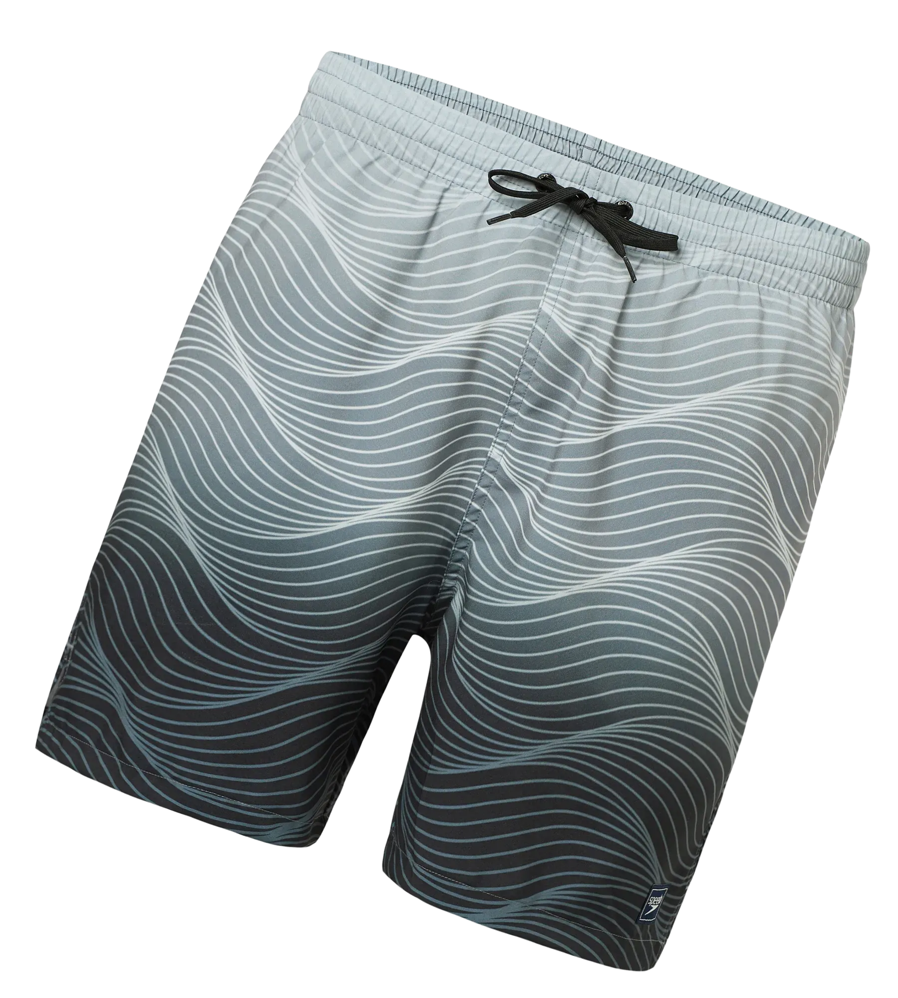 Men's 4 Way Comfort Stretch Essential Printed Watershorts With Side Pockets - Antracite & Coin Grey - Image 4