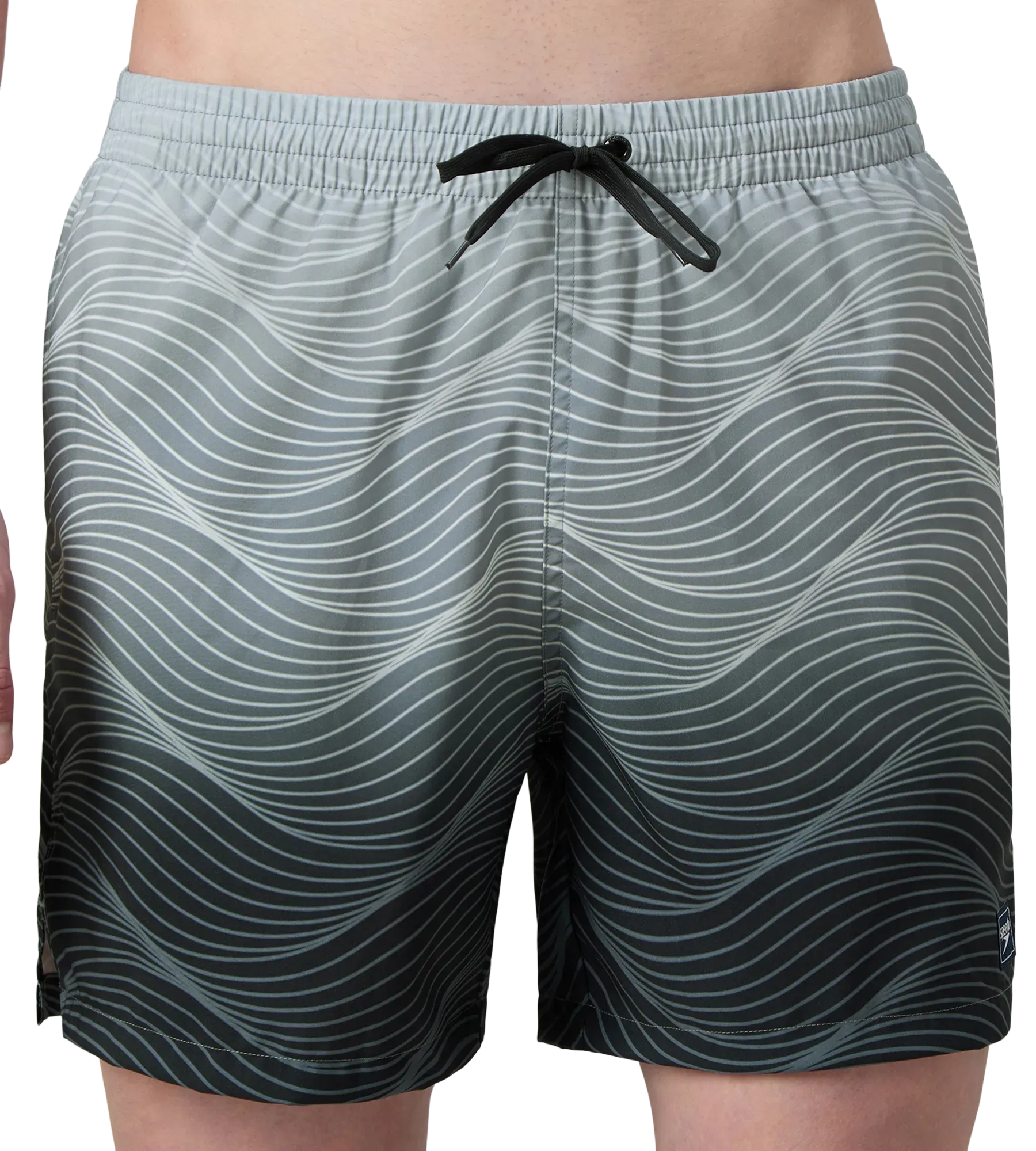 Men's 4 Way Comfort Stretch Essential Printed Watershorts With Side Pockets - Antracite & Coin Grey - Image 12