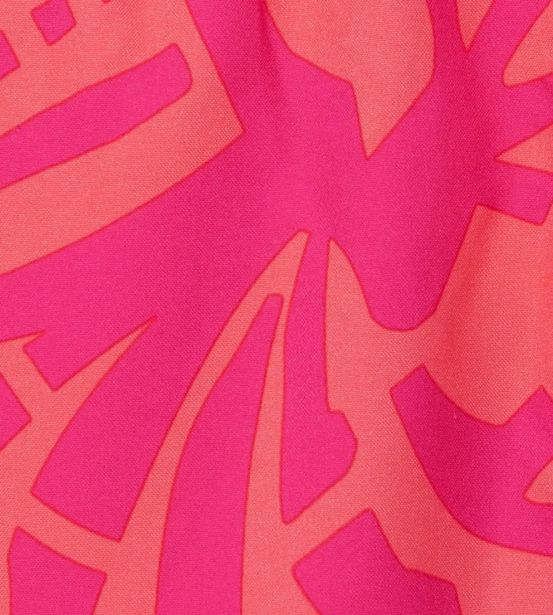 Men's 4 Way Comfort Stretch Essential Printed Watershorts With Side Pockets - Margarita Pink & Tropic Coral - Image 12