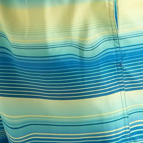 Men's Recycled Polyster Placement Printed Leisure Watershorts - Marine Blue & Pulcino - Image 12