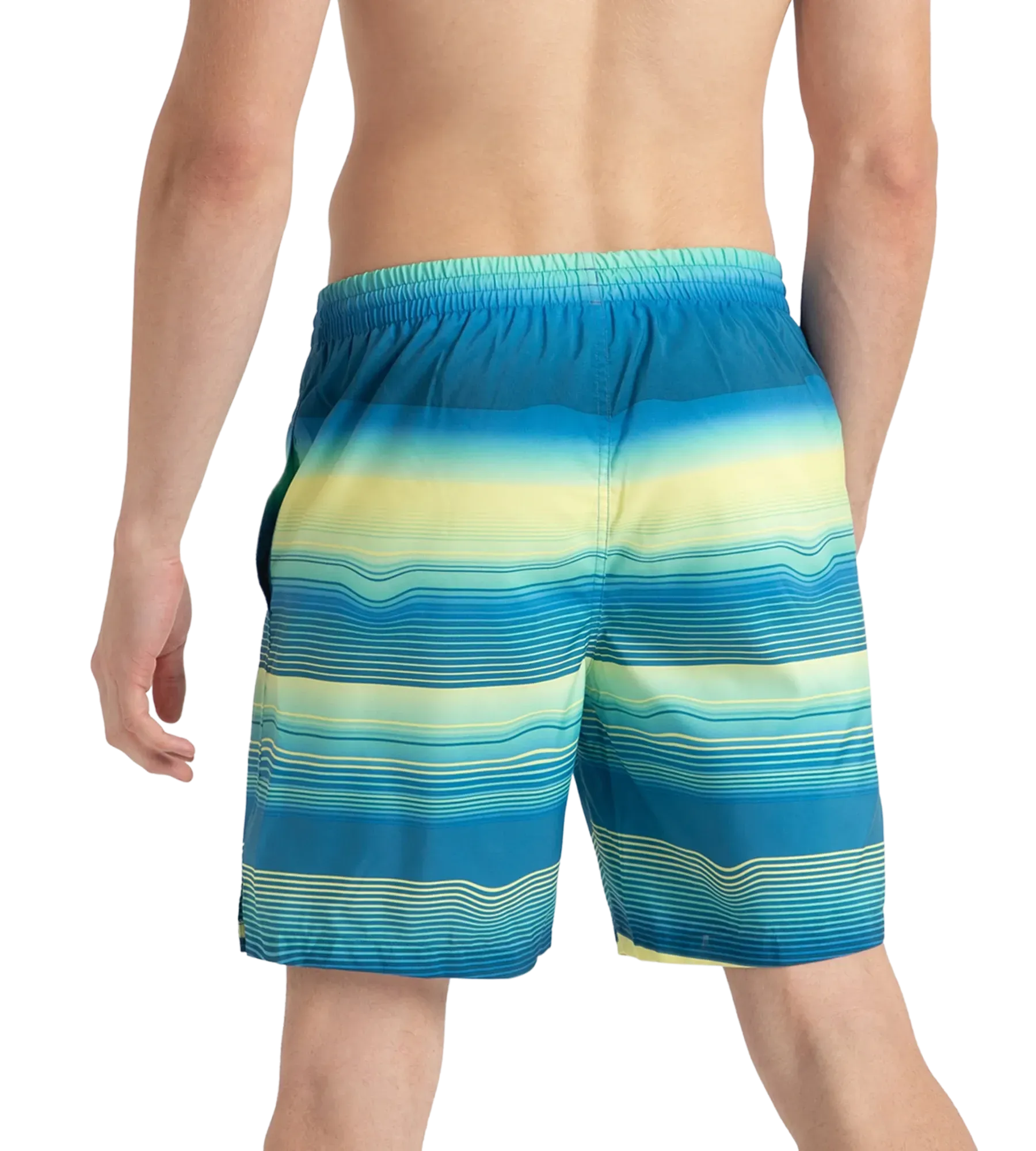 Men's Recycled Polyster Placement Printed Leisure Watershorts - Marine Blue & Pulcino - Image 5