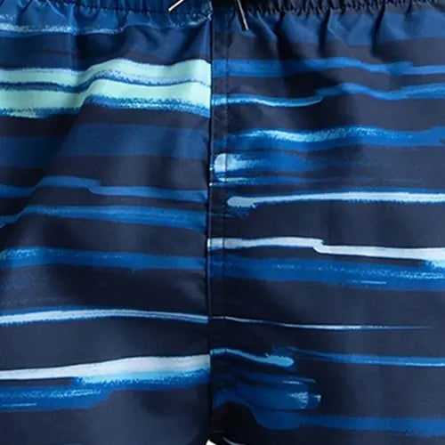 Men's Recycled Polyster Printed Leisure Watershorts - Pure Blue & Zaffre Blue - Image 12