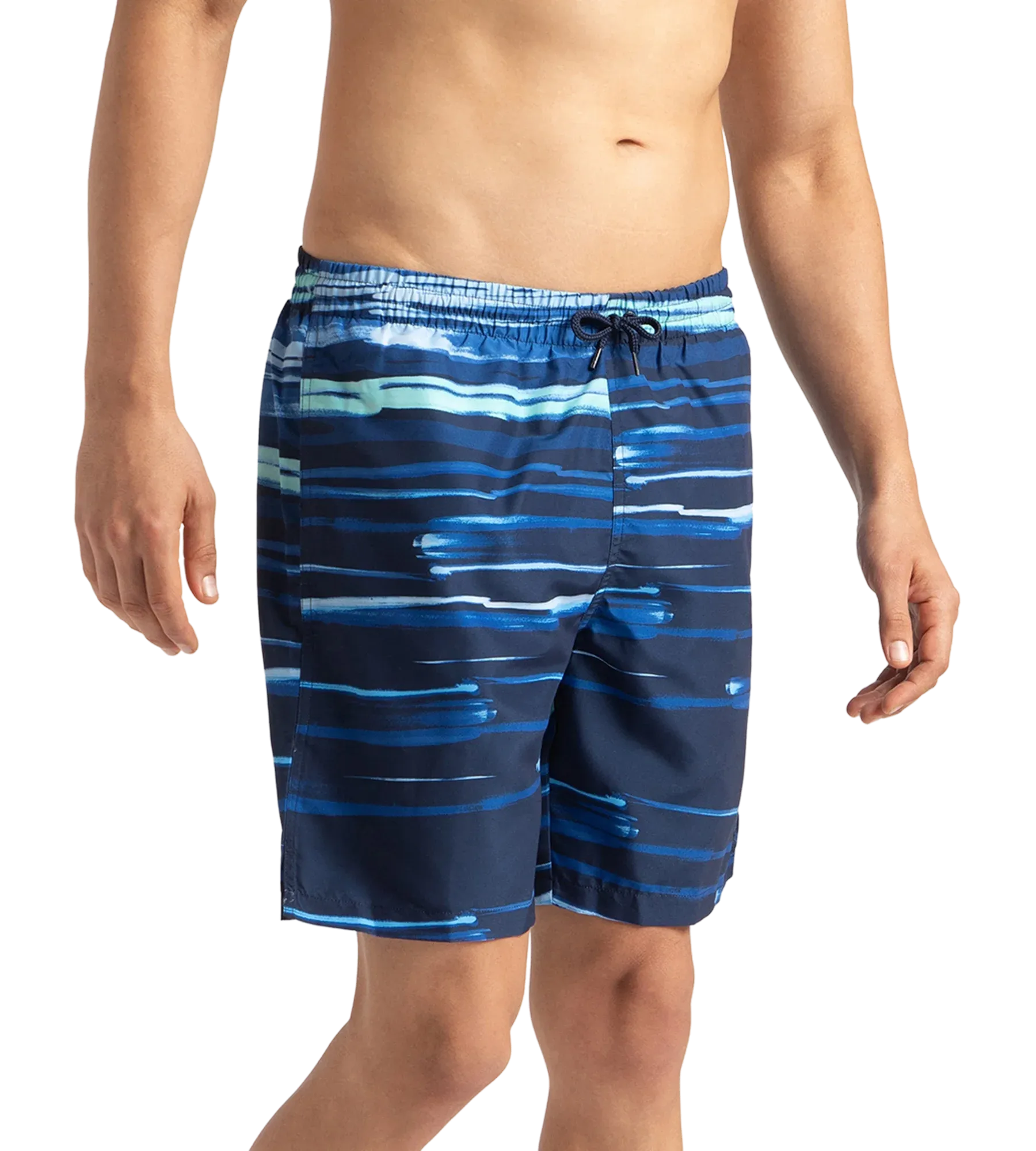 Men's Recycled Polyster Printed Leisure Watershorts - Pure Blue & Zaffre Blue - Image 3