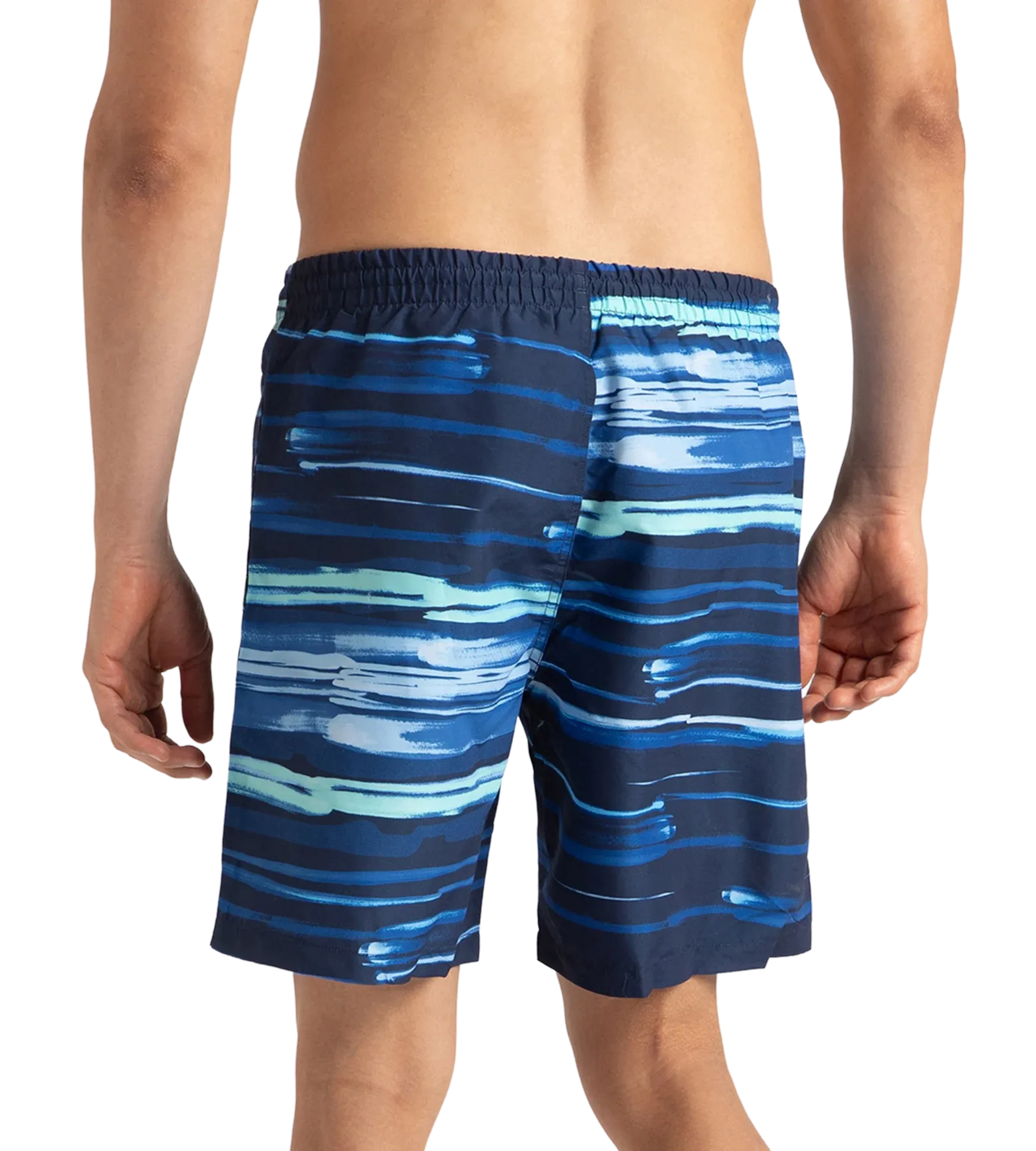 Men's Recycled Polyster Printed Leisure Watershorts - Pure Blue & Zaffre Blue - Image 5