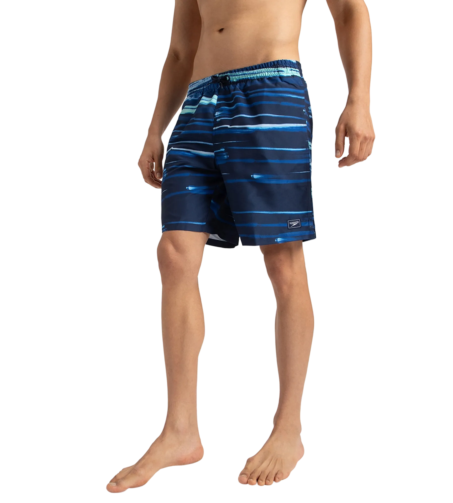 Men's Recycled Polyster Printed Leisure Watershorts - Pure Blue & Zaffre Blue - Image 8