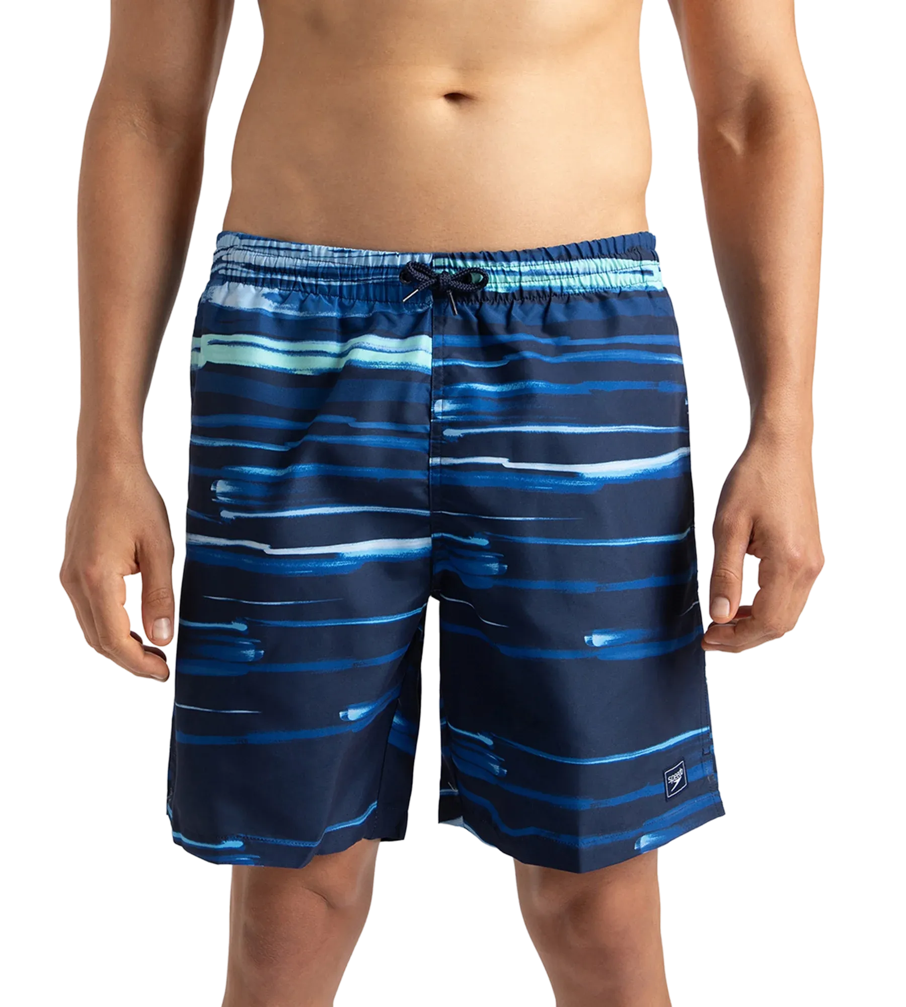 Men's Recycled Polyster Printed Leisure Watershorts - Pure Blue & Zaffre Blue - Image 9