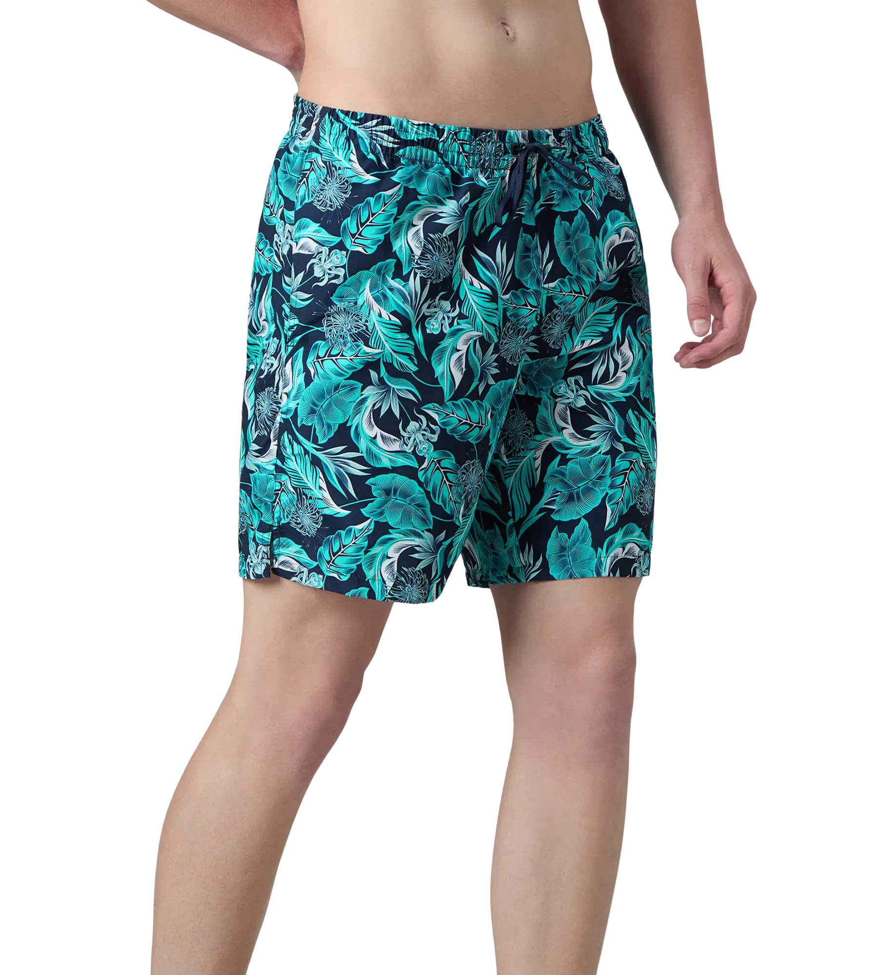Men's 100% Polyester Essential Printed Watershorts With Side Pockets - Navy. Aquasplash & Sky - Image 5
