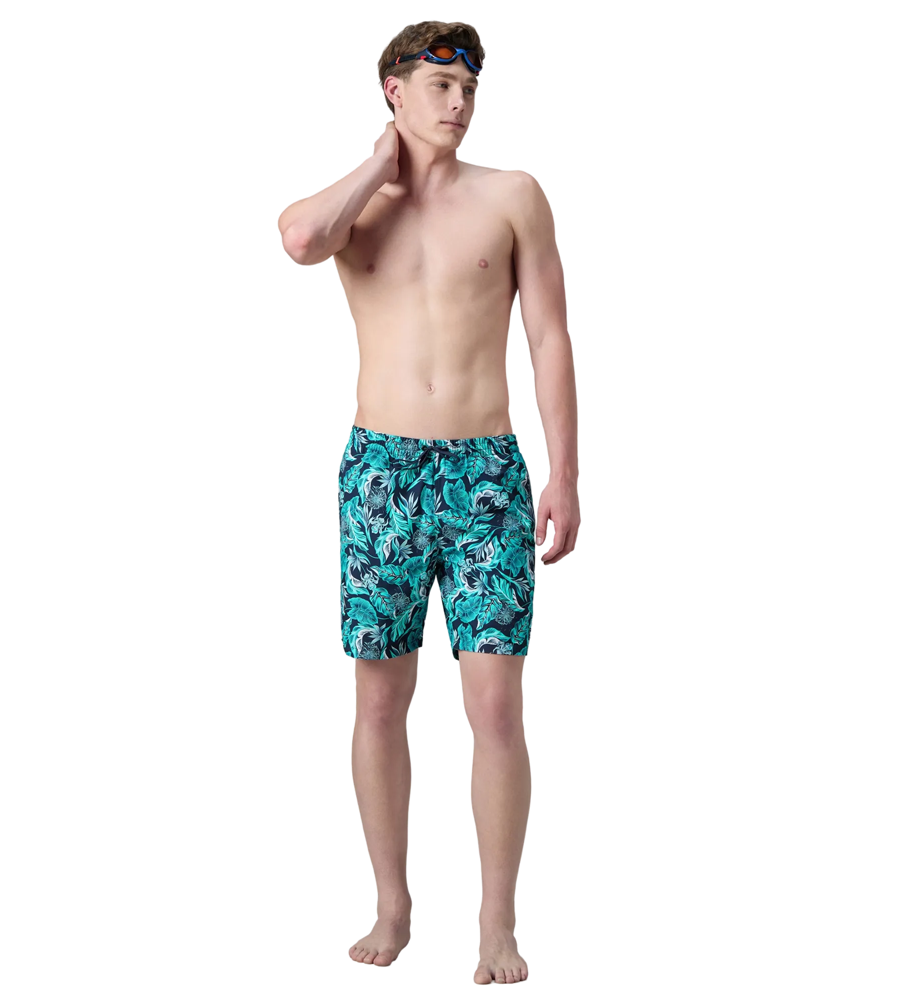 Men's 100% Polyester Essential Printed Watershorts With Side Pockets - Navy. Aquasplash & Sky - Image 7