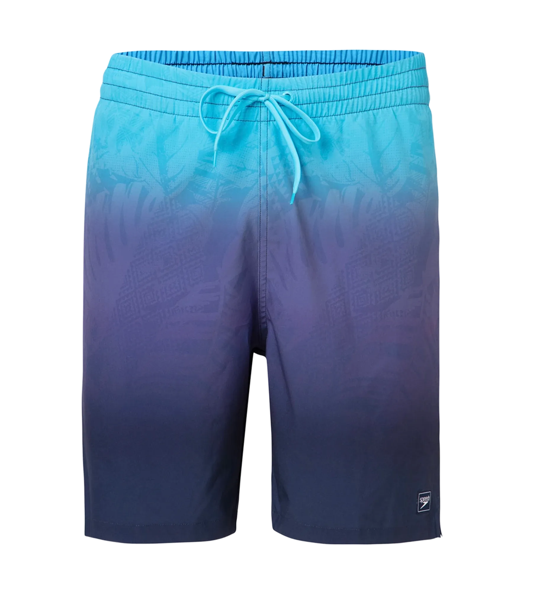 Men's 4 Way Flex Essential Printed Watershorts With Side Pockets - Peacoat. Hapuna Blue & Picton Blue - Image 11
