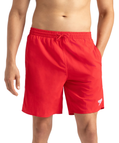 Men's Recycled Nylon Essential Watershorts - Fed Red & White