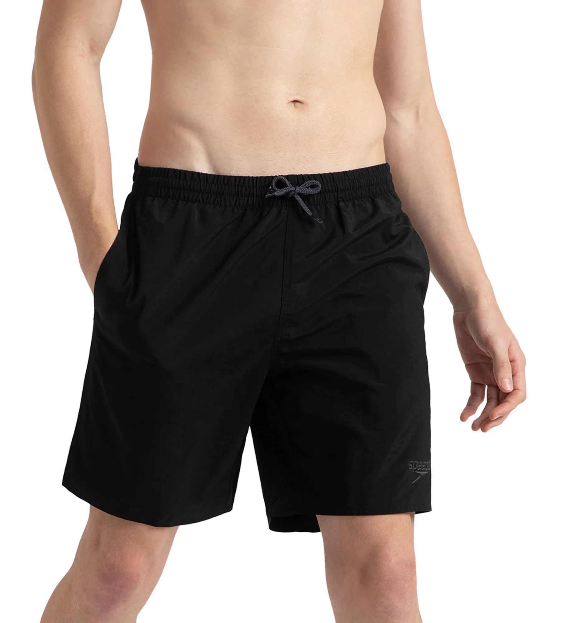 Men's Recycled Nylon Essential Watershorts - Black & Oxid Grey - Image 2
