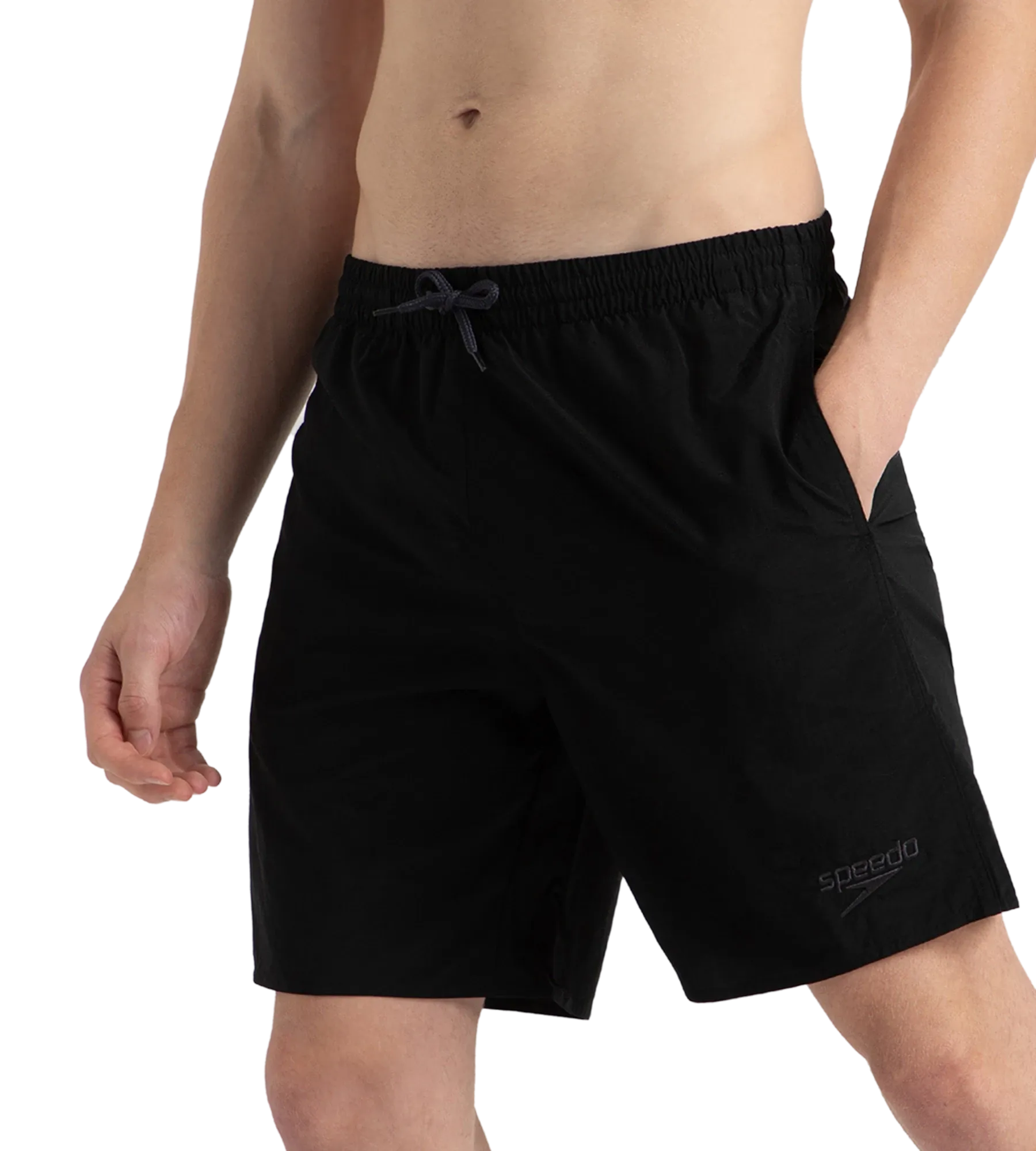 Men's Recycled Nylon Essential Watershorts - Black & Oxid Grey - Image 4