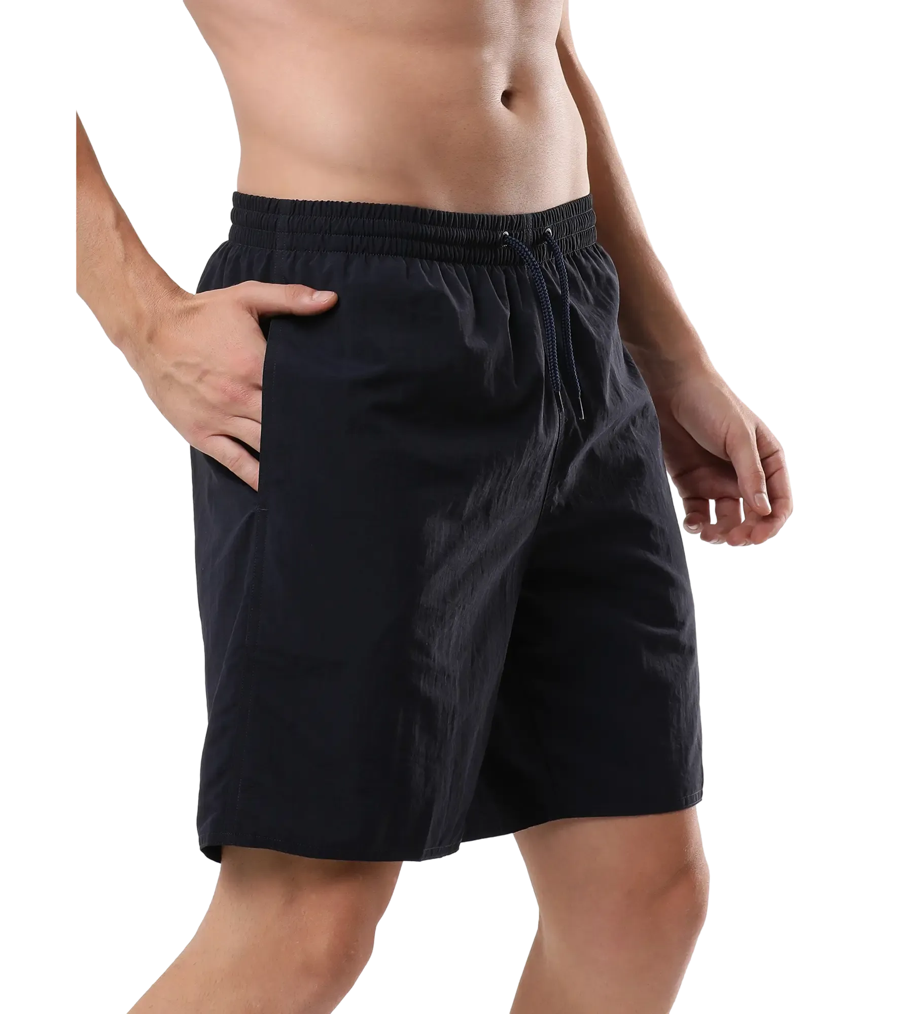 Men's Recycled Nylon Essential Watershorts - True Navy & White - Image 2