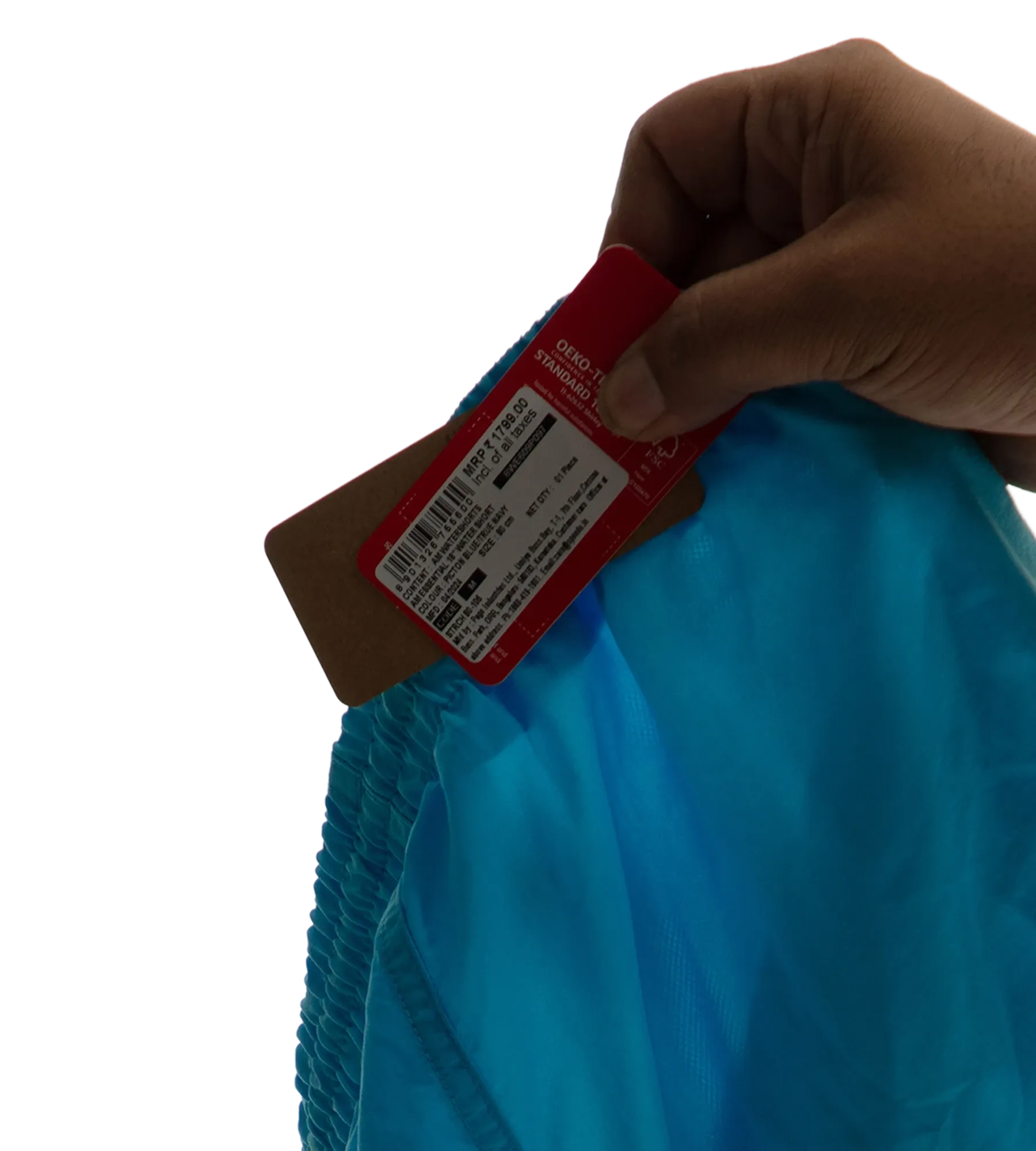 Men's Recycled Nylon Essential Watershorts - Picton Blue & True Navy - Image 12