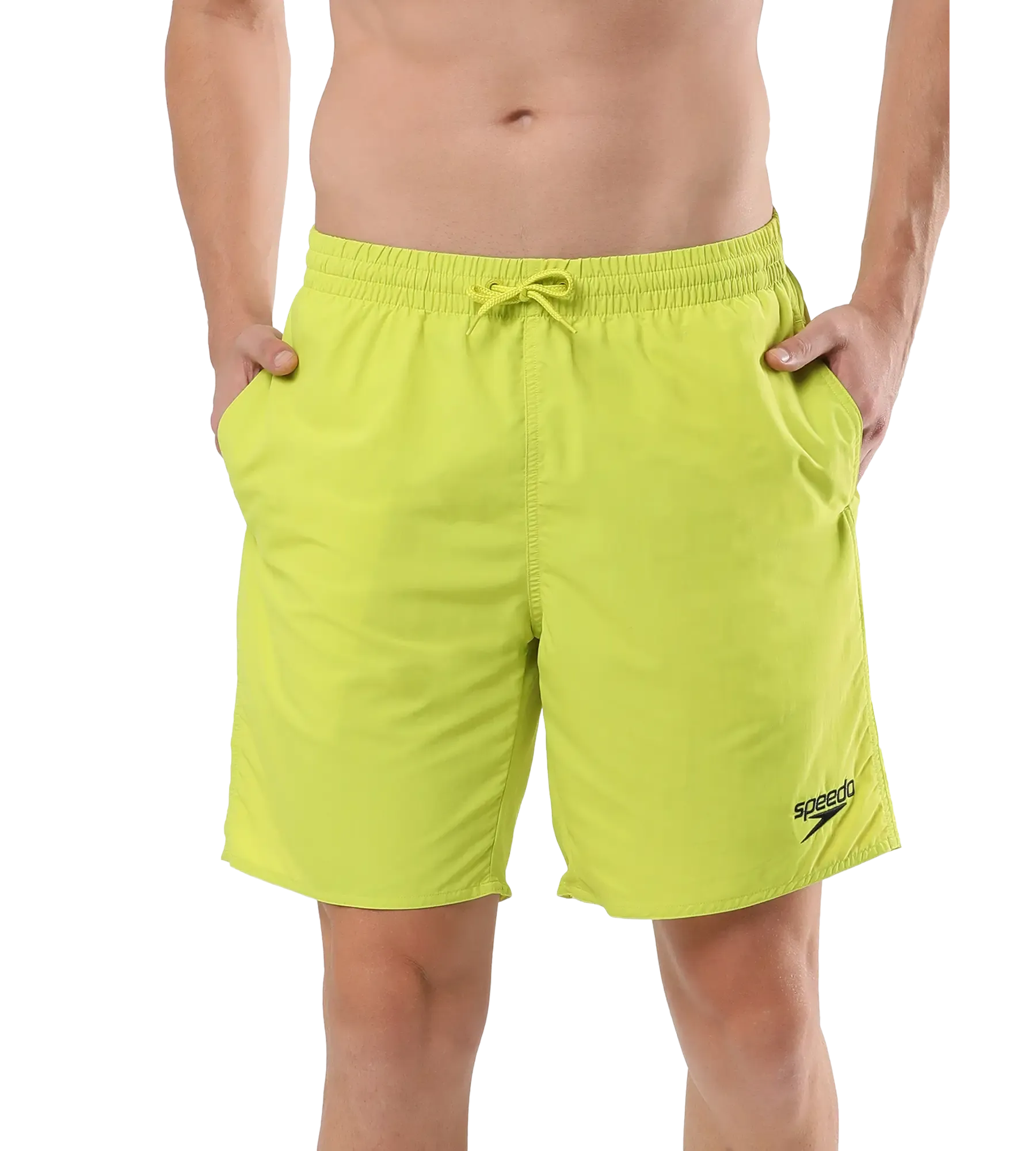 Men's Recycled Nylon Essential Watershorts - Bitterlime & Black