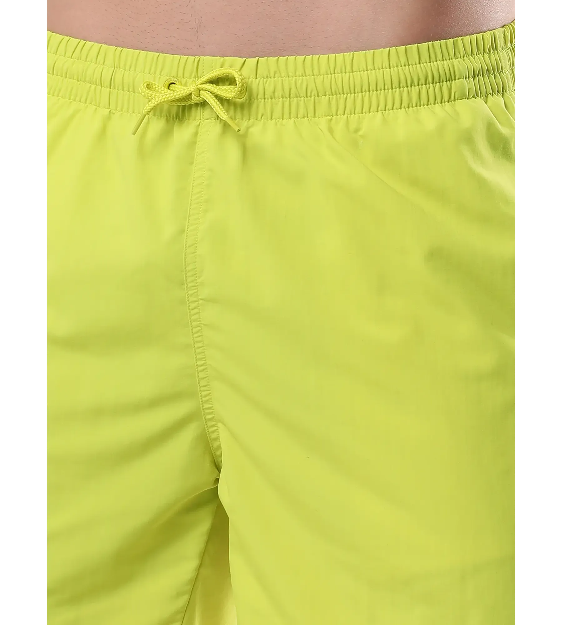 Men's Recycled Nylon Essential Watershorts - Bitterlime & Black - Image 6