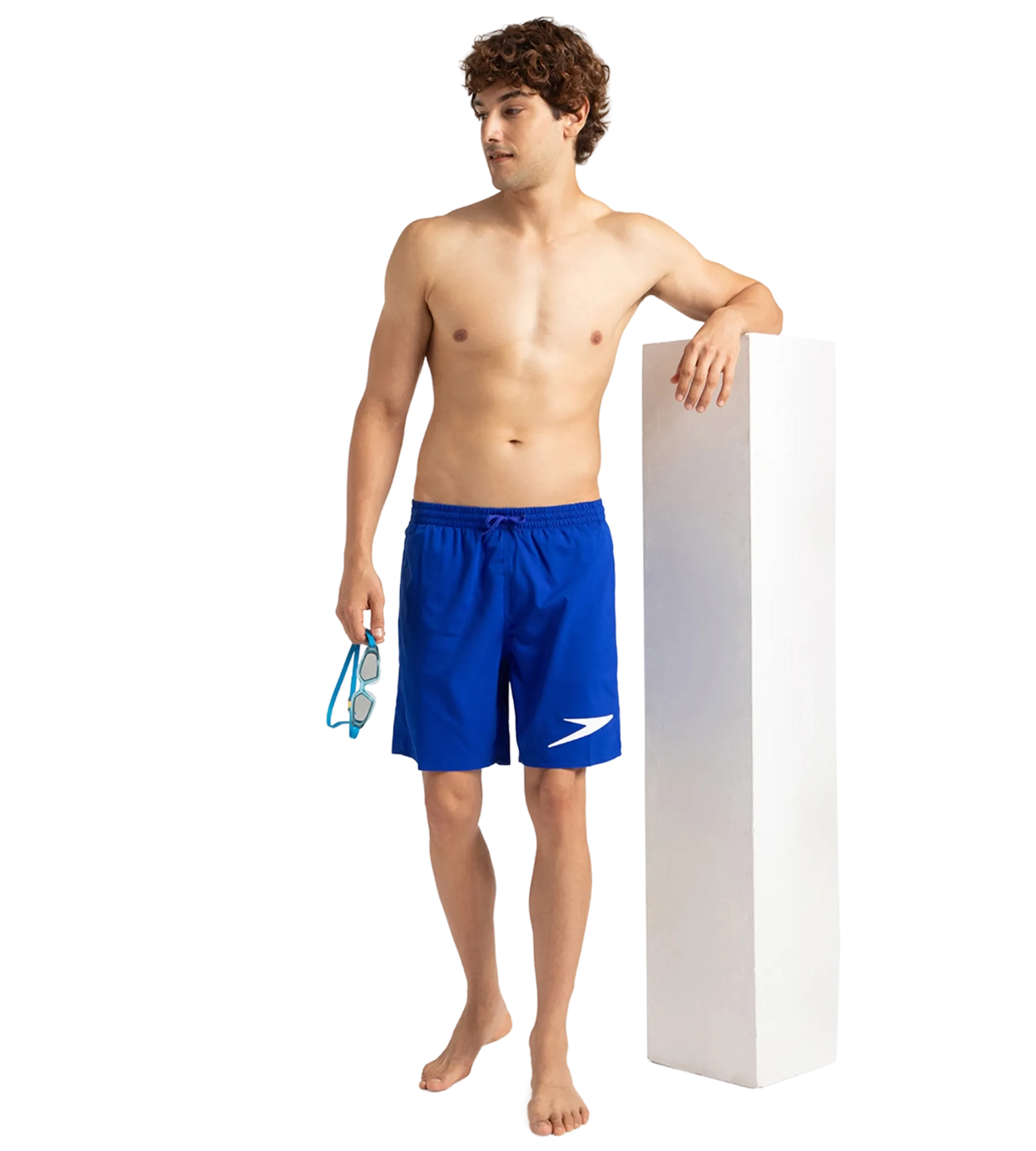 Men's Xpress Lite Essential Placement Printed Watershorts - Chroma Blue & White - Image 7