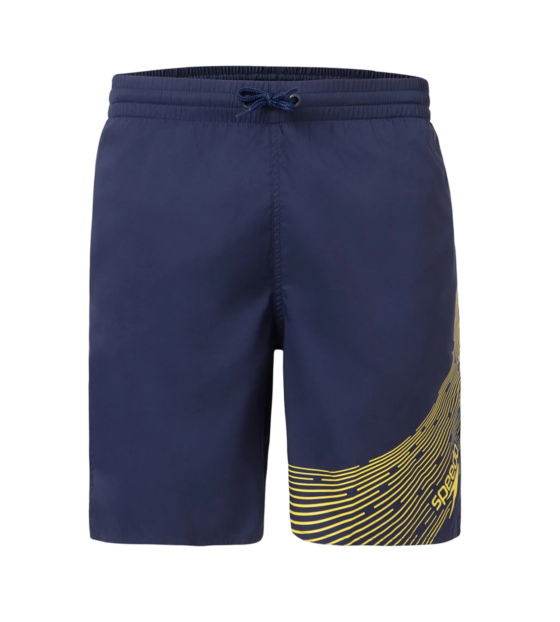 Men's Xpress Lite Essential Medley Logo Printed Watershorts - Navy & Bitter Lime - Image 11
